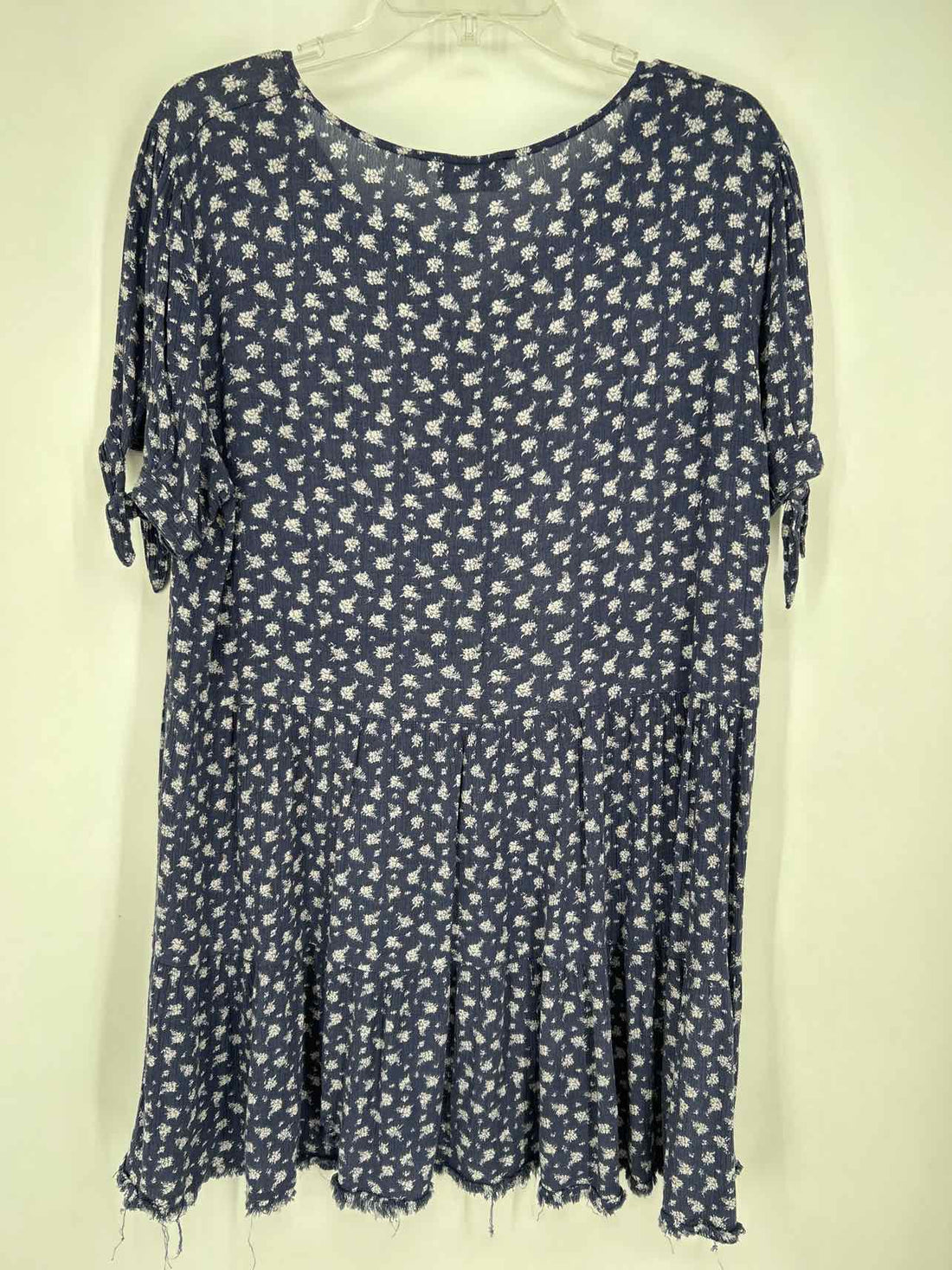 Dress Forum Size L Blue Print Dress