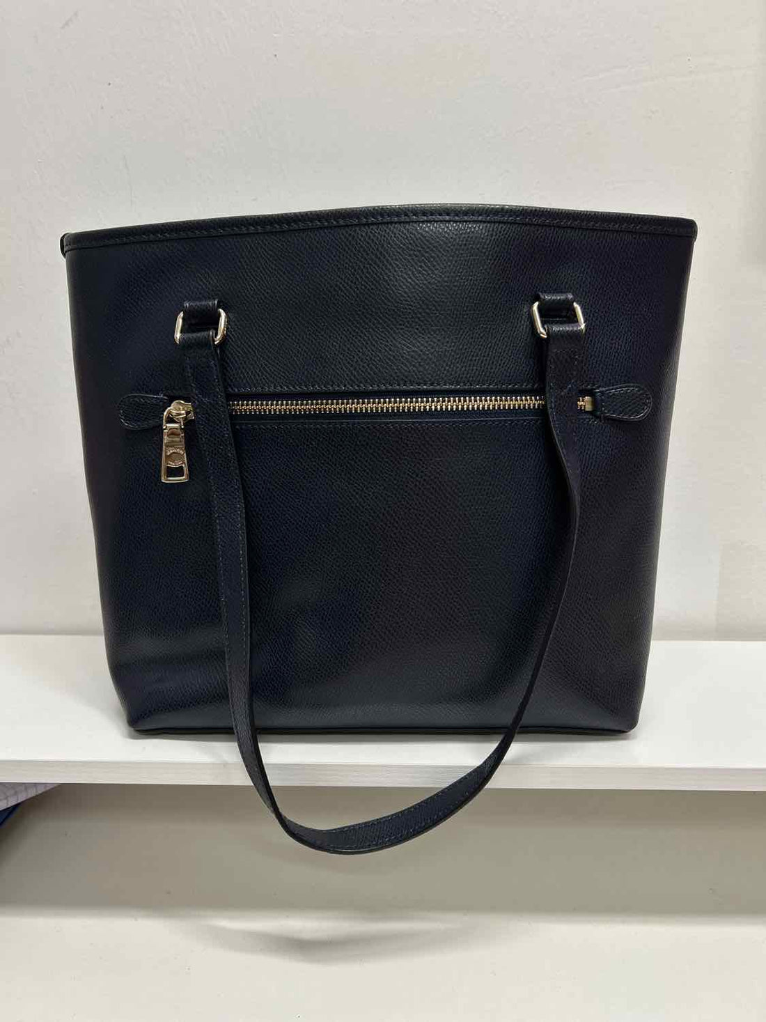 Coach Navy Pebbled Leather Crossbody