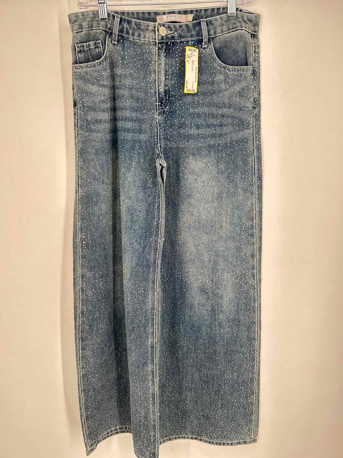 Tractr Size 6 Denim Crystals Jeans