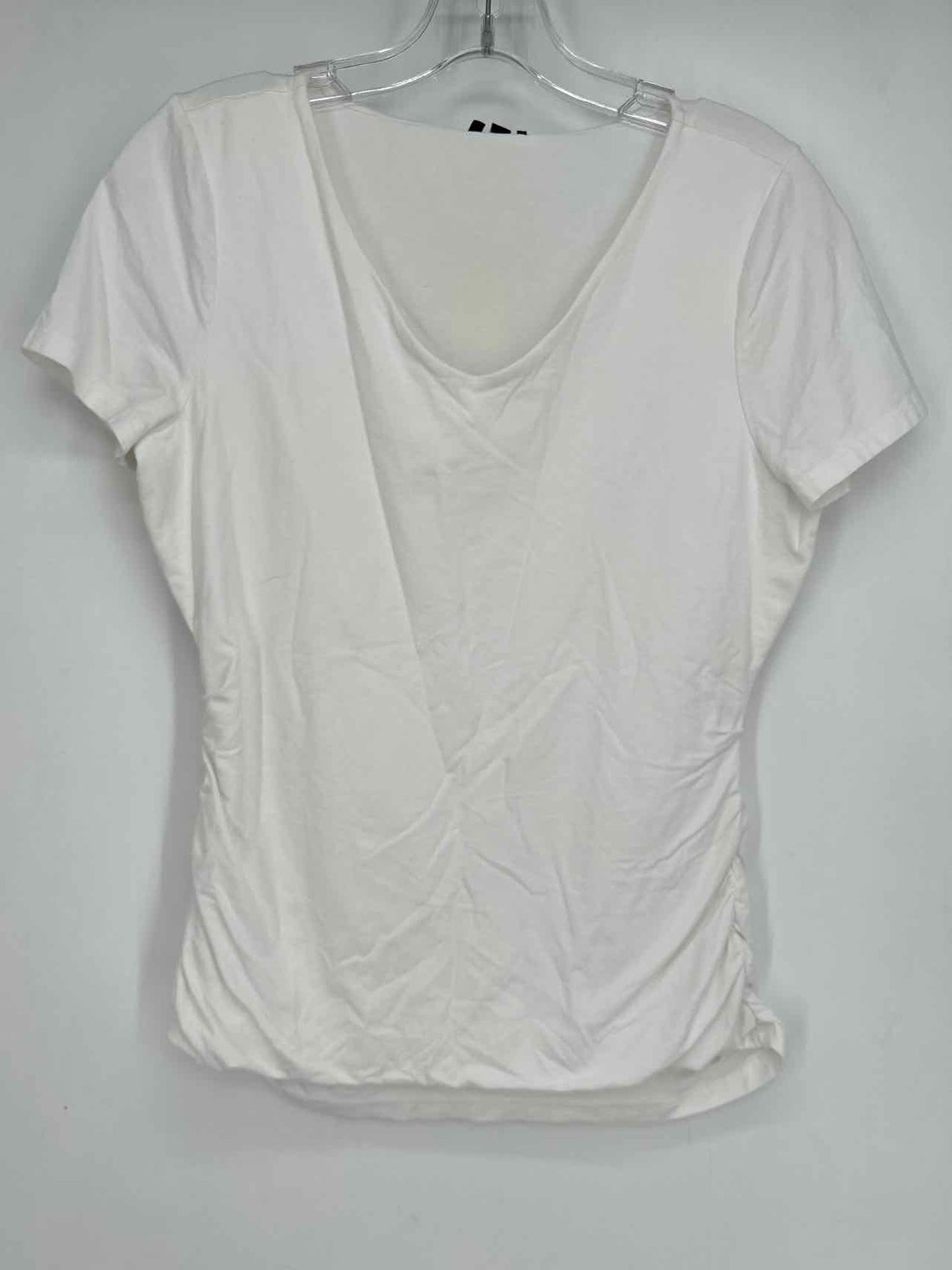 Talbots Size MP White Short Sleeve