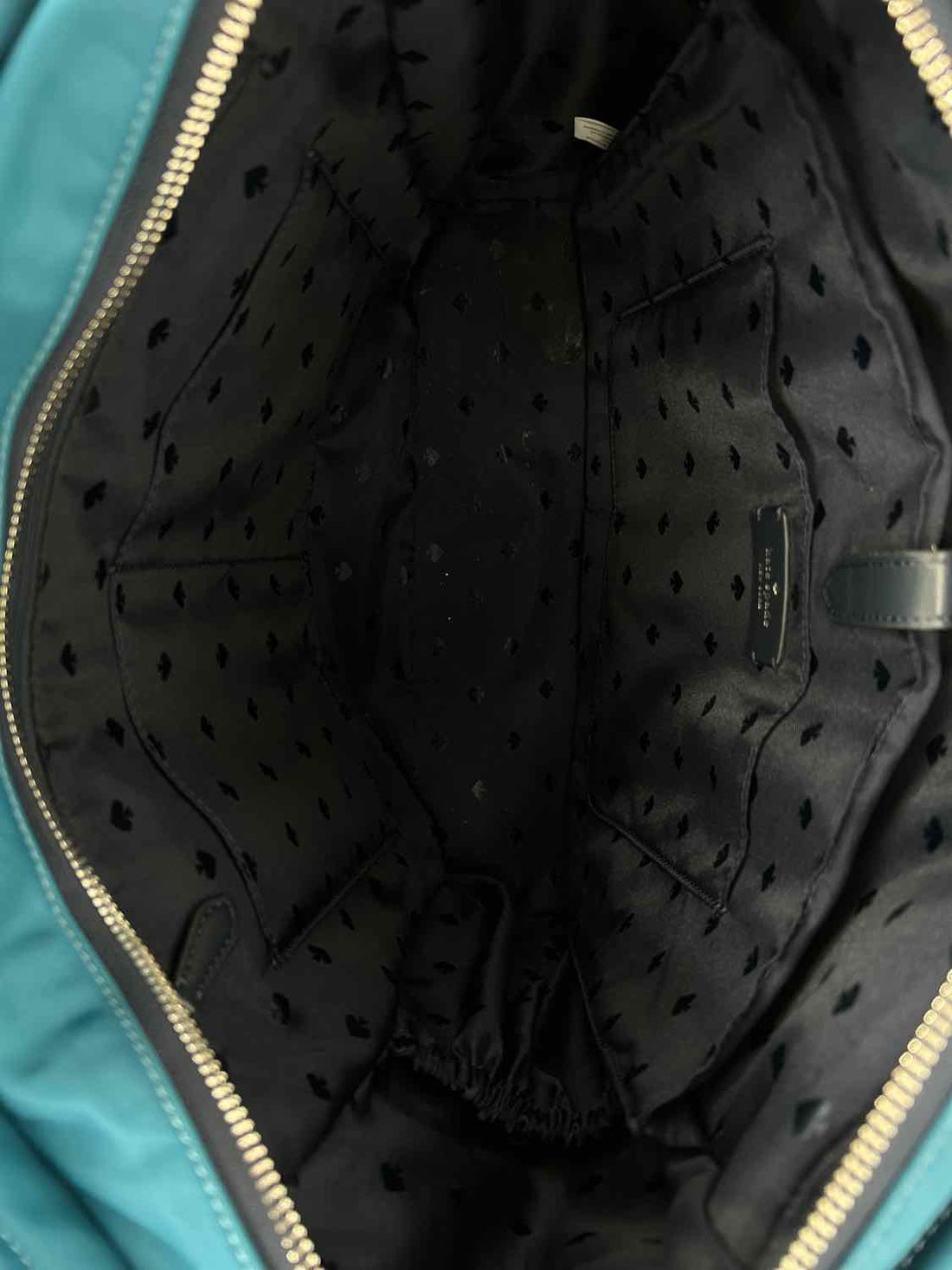 Kate Spade Teal Colorblock Nylon Tote
