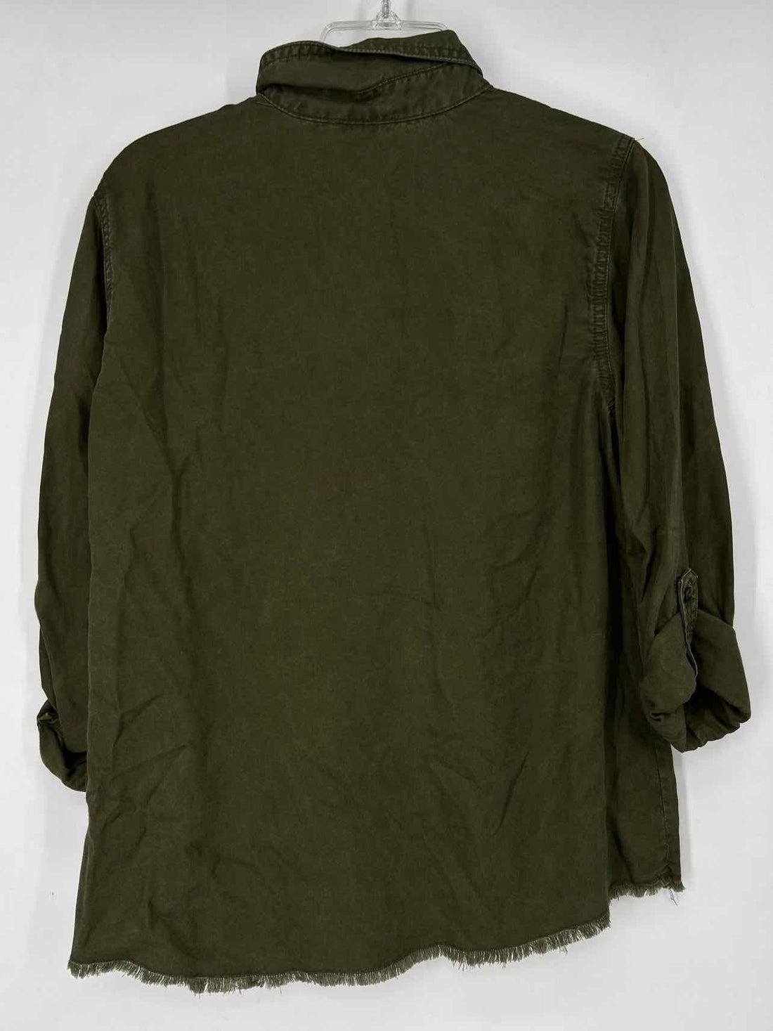 Chicos Size 1.5 (M) Army Green Long Sleeve
