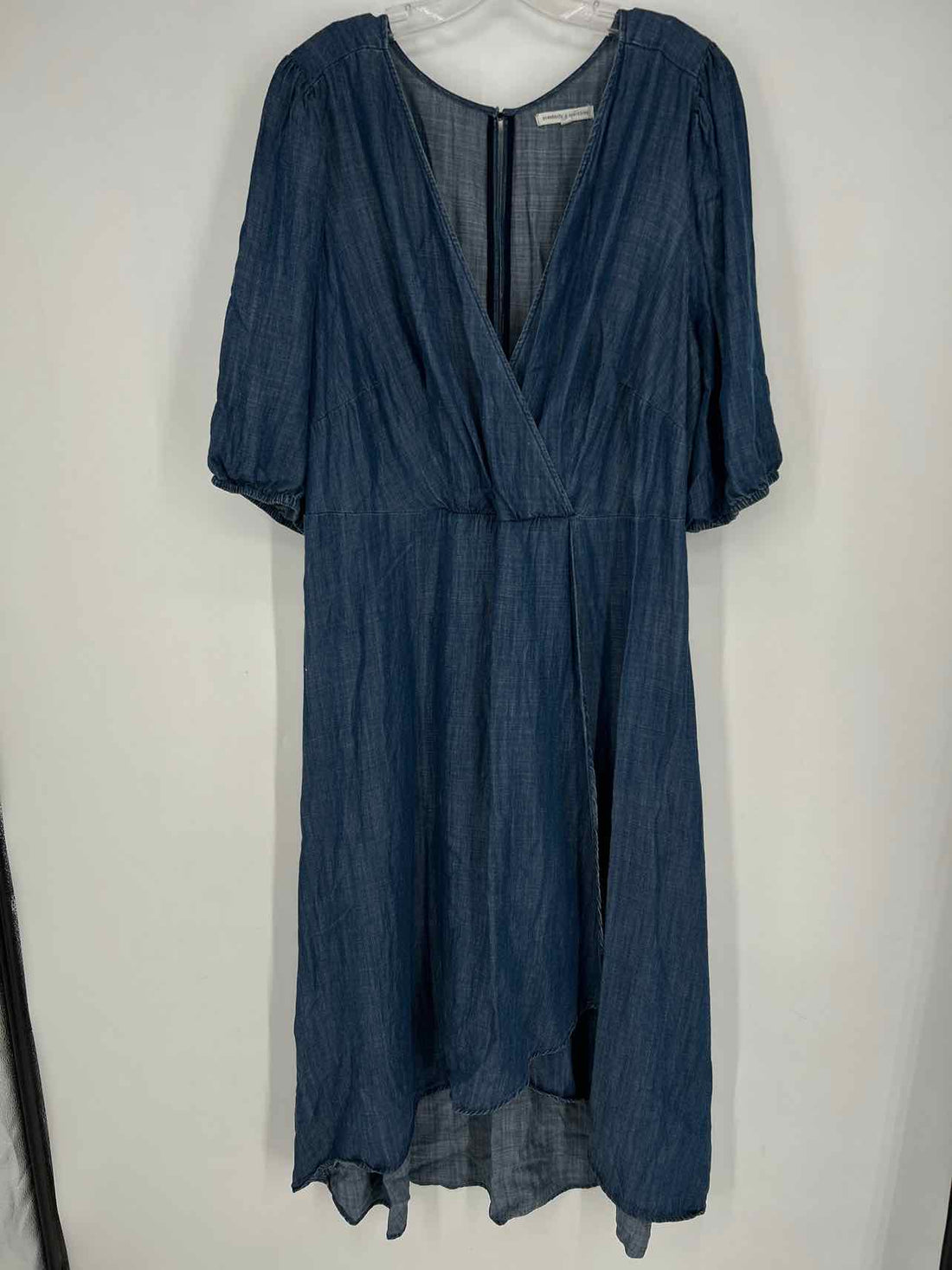 Standards & Practices Size 1X Chambray Short Sleeve Dress