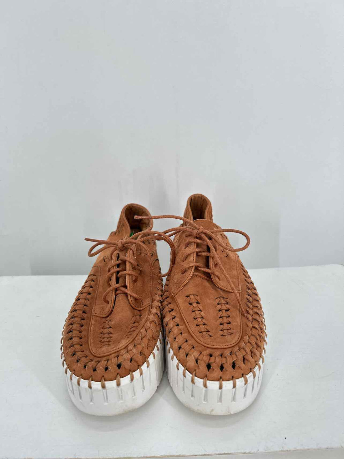 Silent D Women Size 37 (6.5-7) Tan Suede Flats