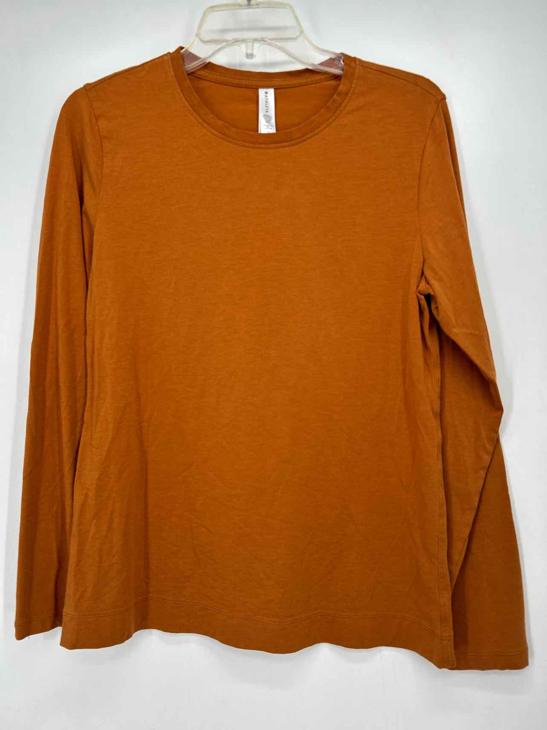 Athleta Size M Rust Long Sleeve Active Tops
