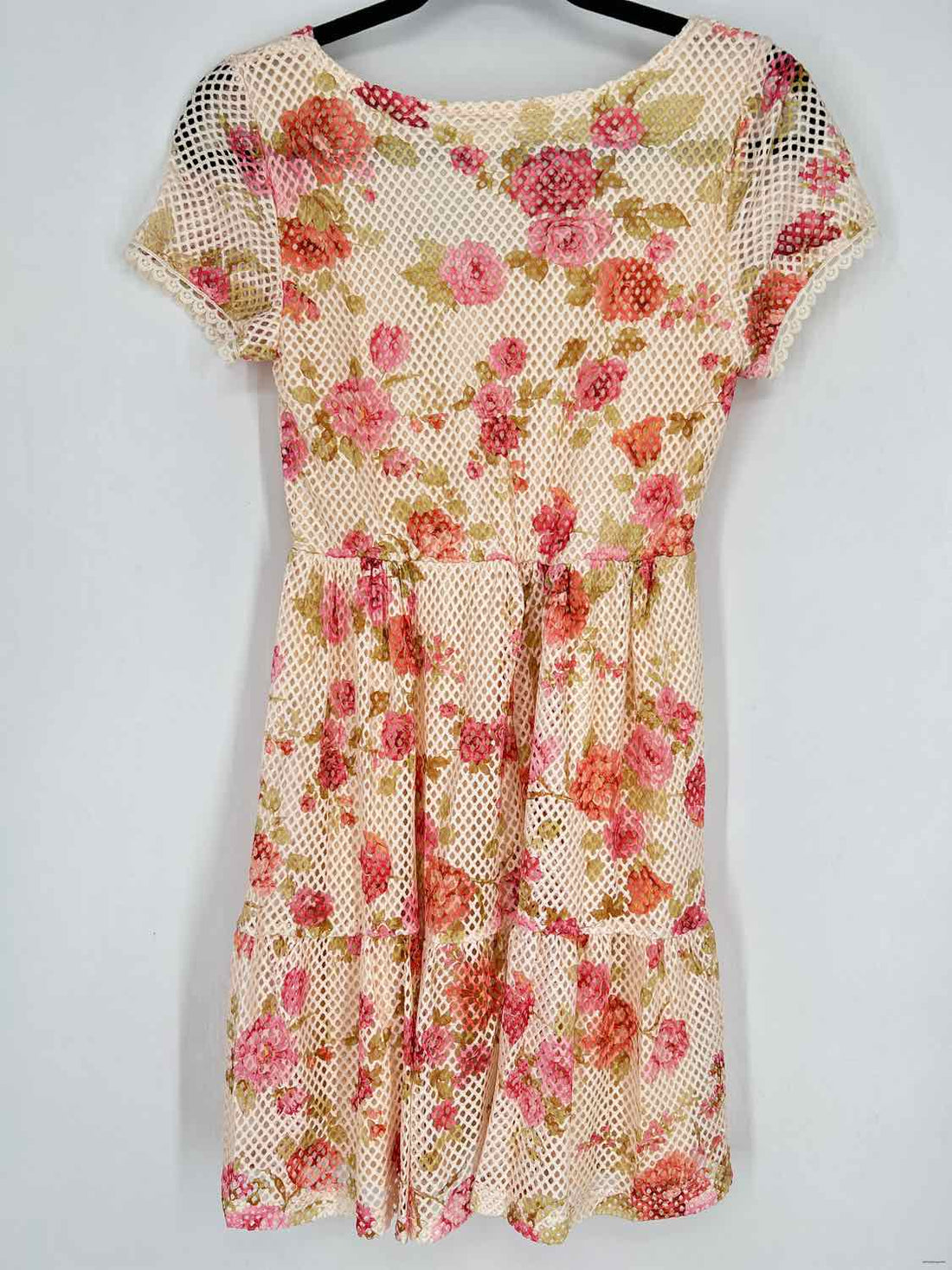 And The Why Size S Cream Floral Mesh NWT Dress