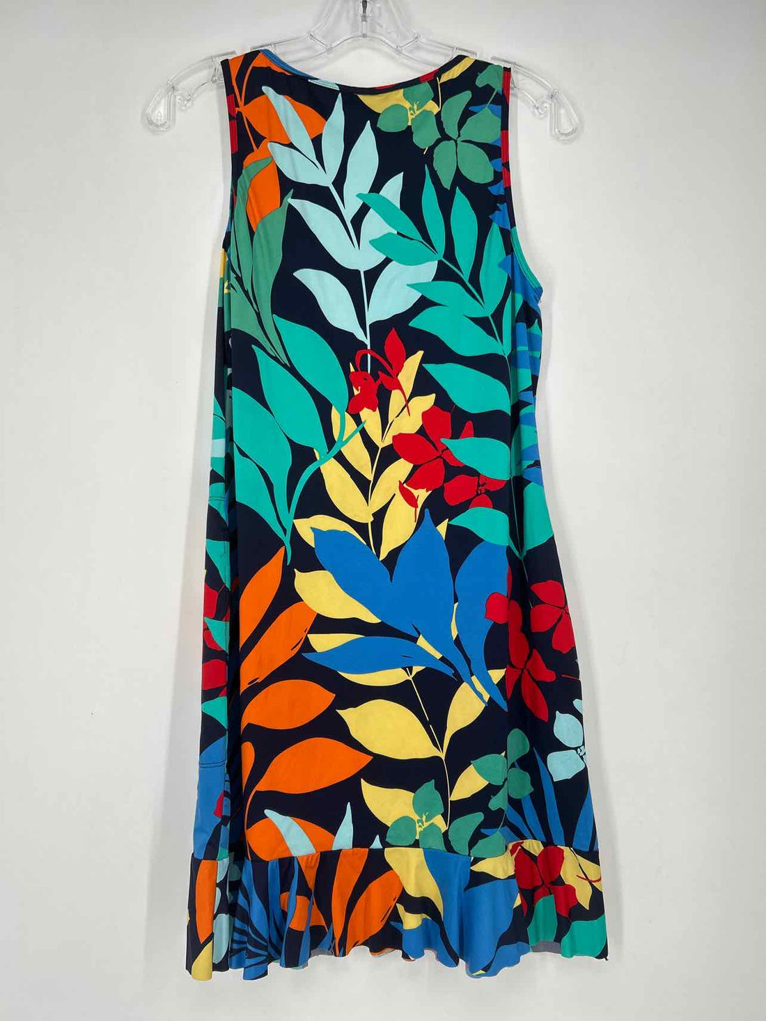 Tommy Bahama Size M Navy Print Sleeveless Dress