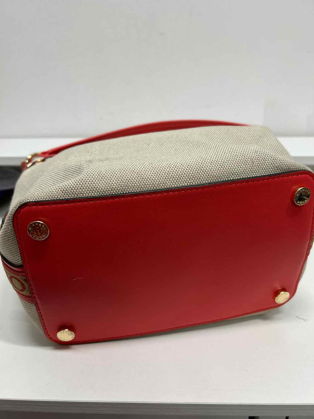 Michael Kors Coral & Cream Canvas/Leather NWT Purse
