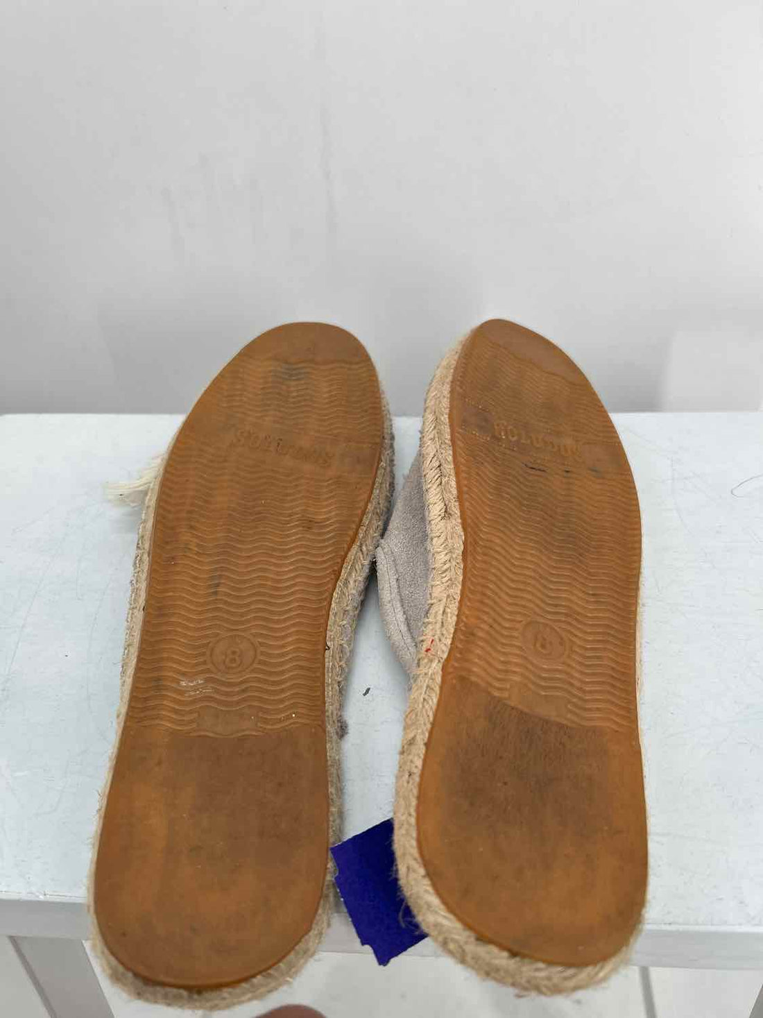 Soludos Women Size 8 Light Gray Mules