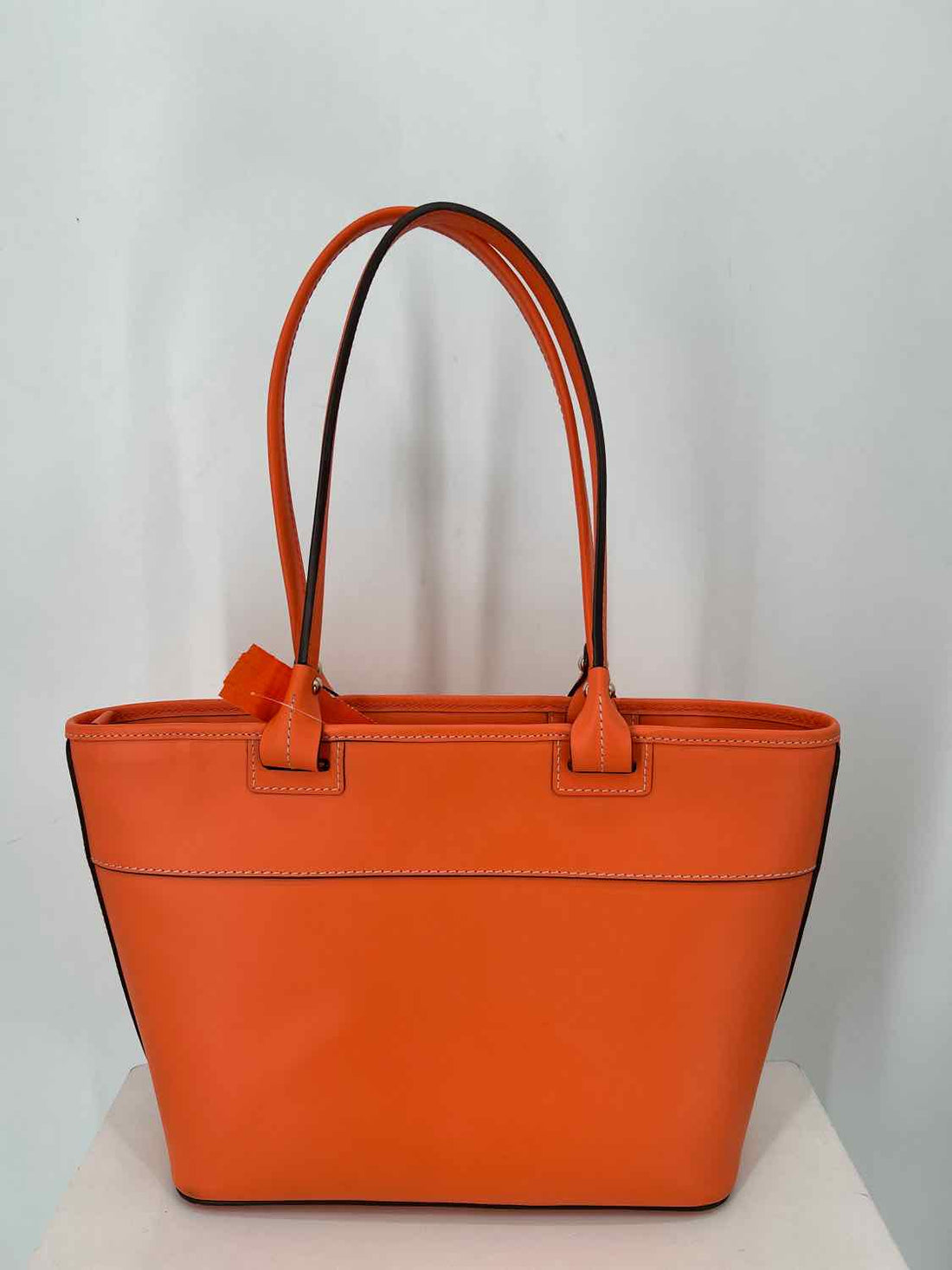 Dooney & Bourke Beakon Zip Neon Orange Genuine Leather Tote