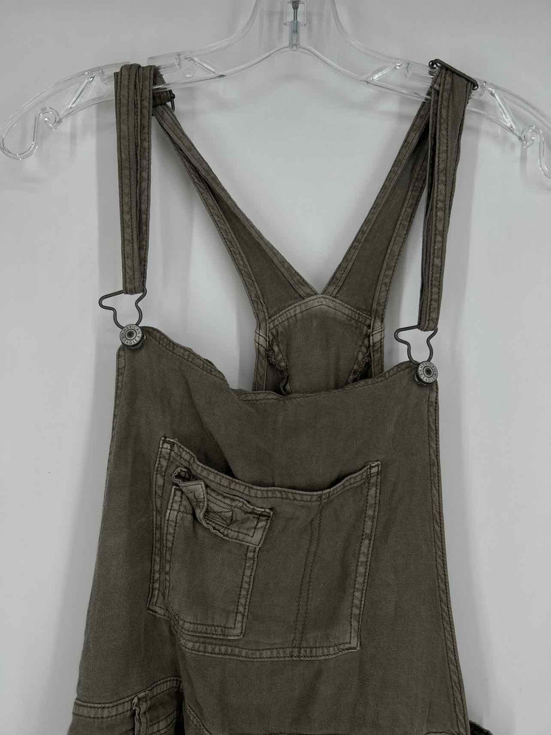American Eagle Size L Dusty Olive Rompers
