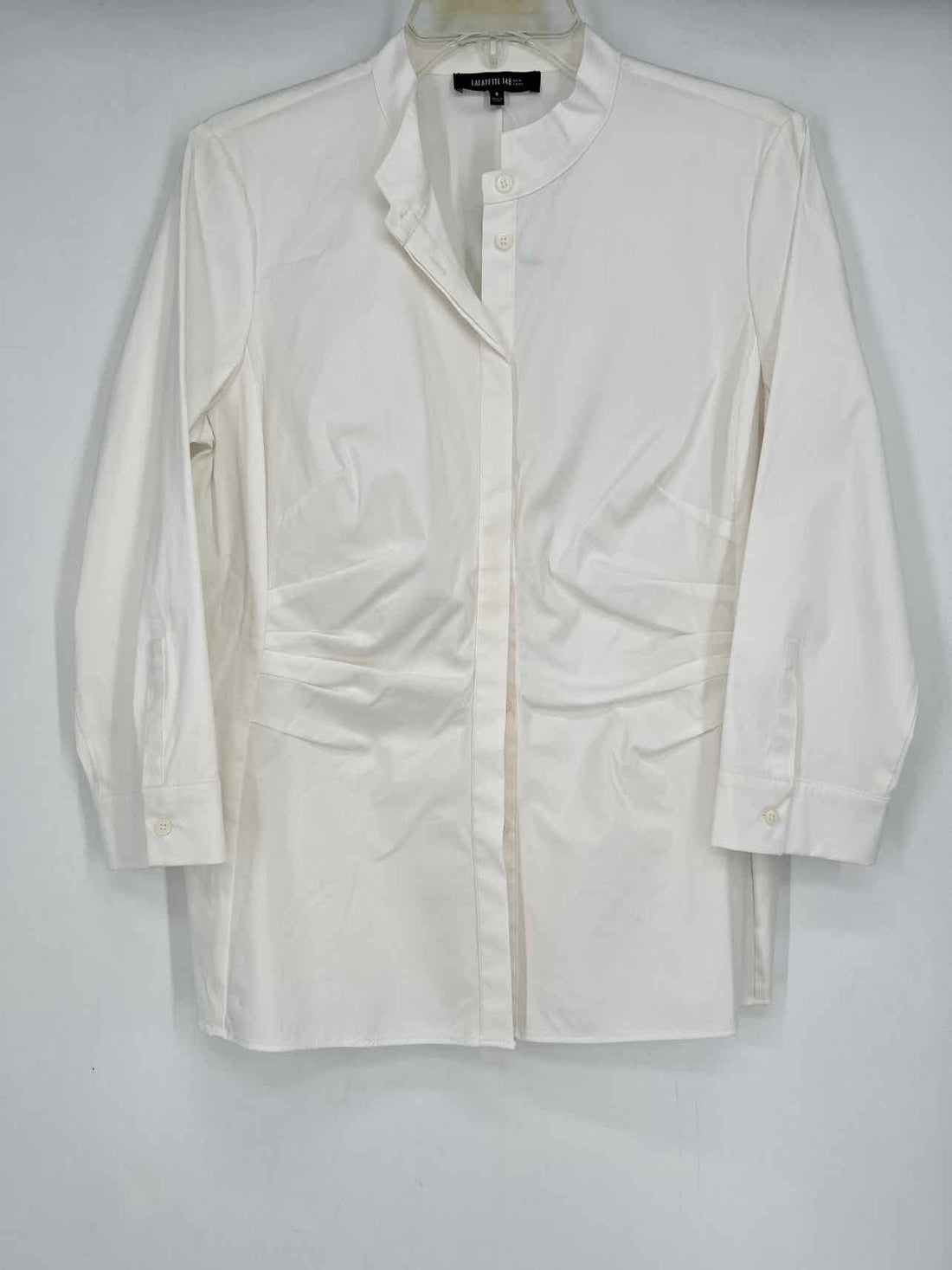 Lafayette 148 Size 8 White Long Sleeve