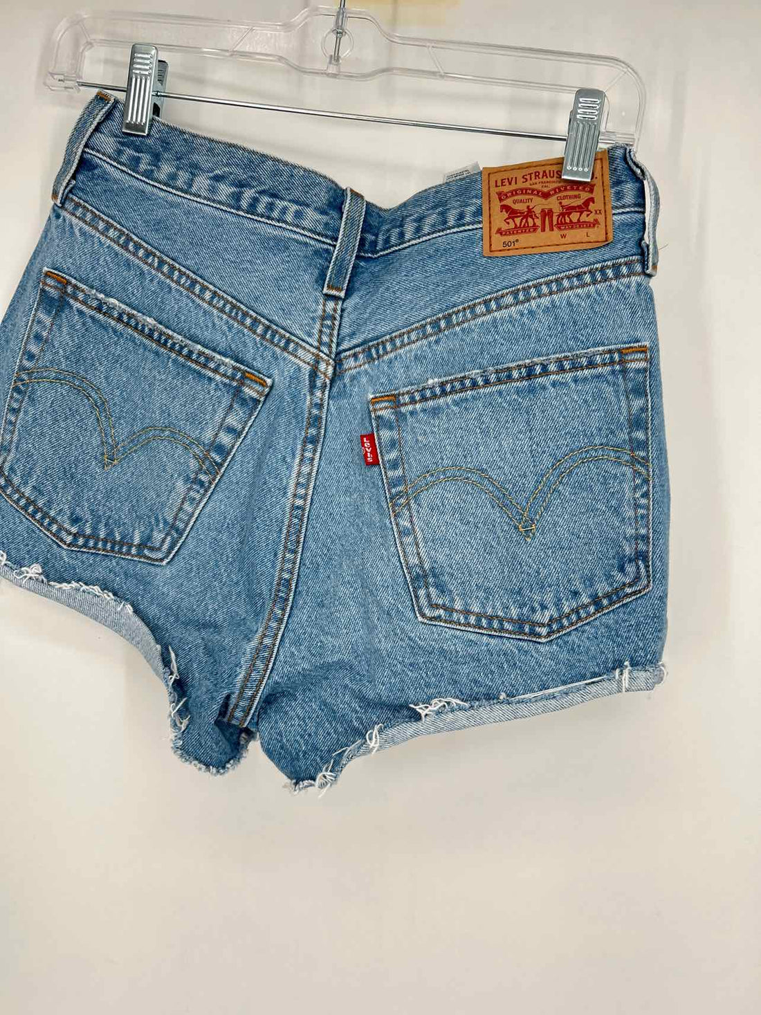 Levis Size 27 Denim Distressed Shorts