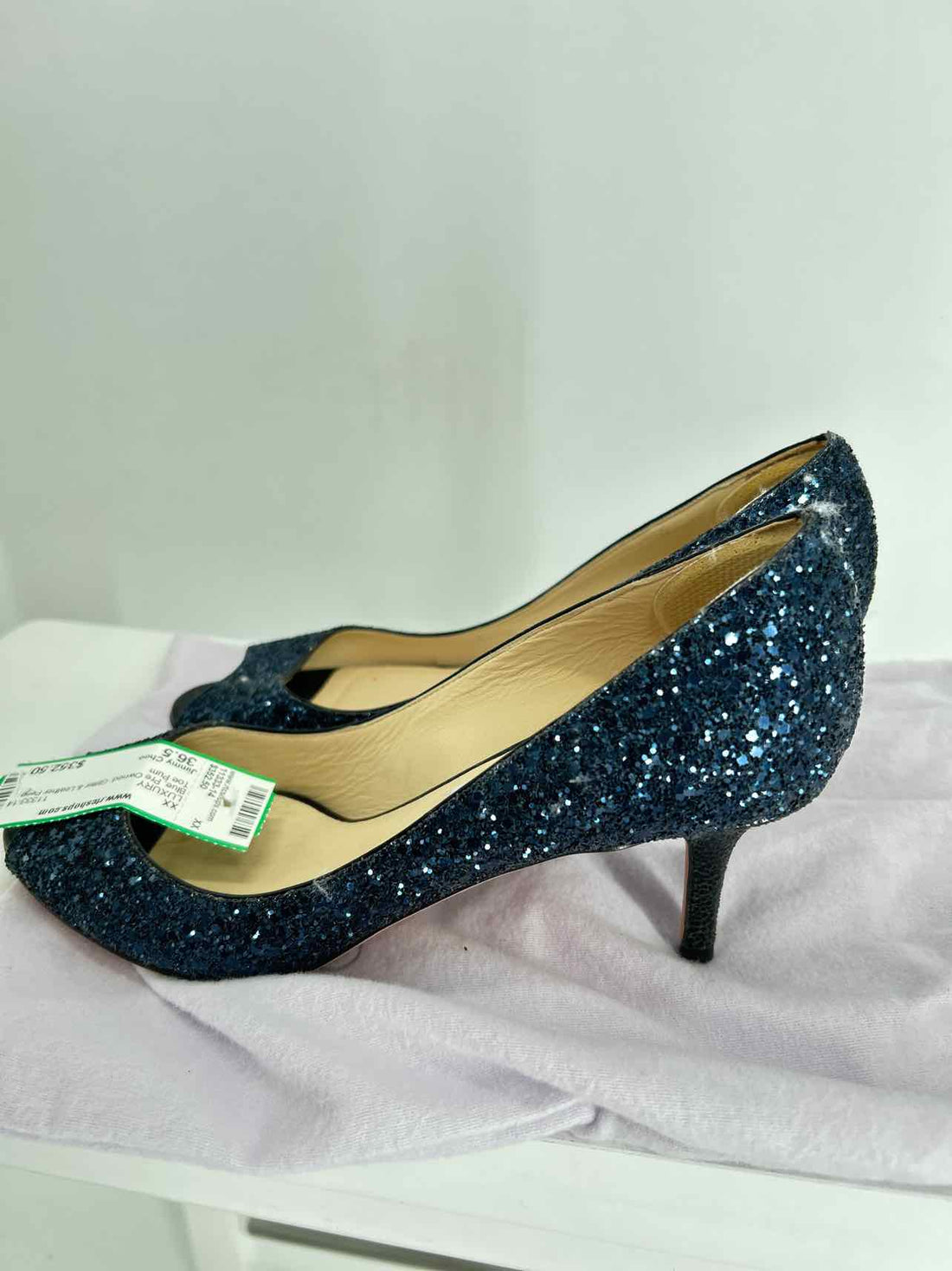 Jimmy Choo Isabel  Women Size 36.5 Blue Pre Owned LUXURY