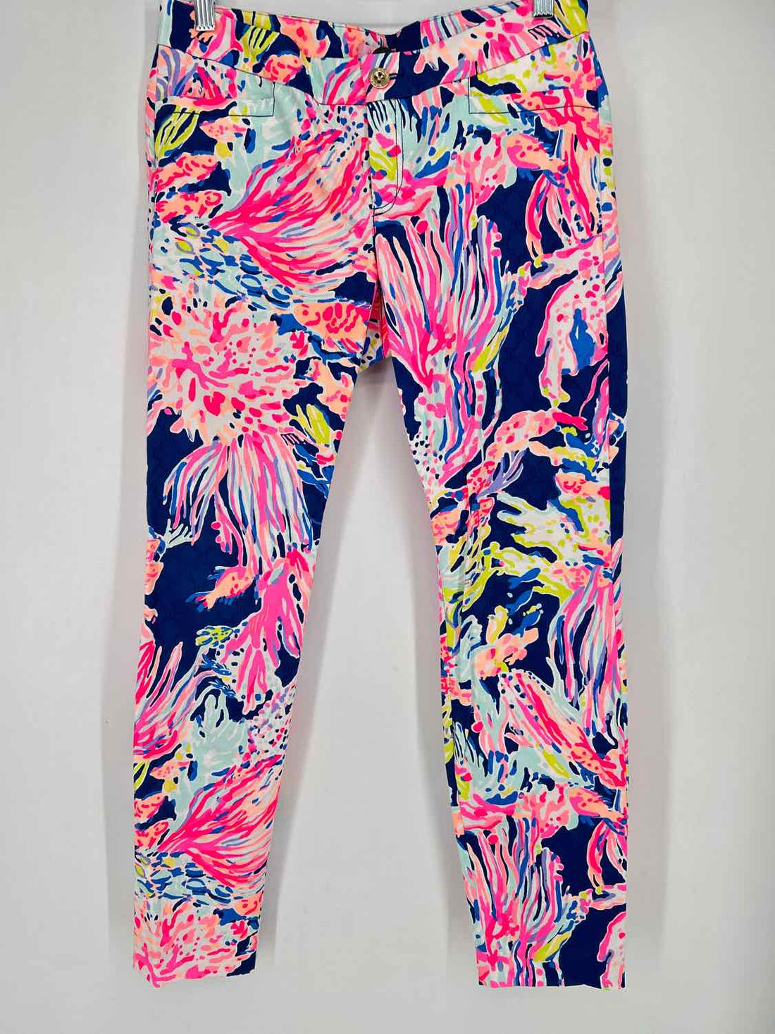 Lilly Pulitzer 4 Navy & Pink Print Lilly Pulitzer Pants