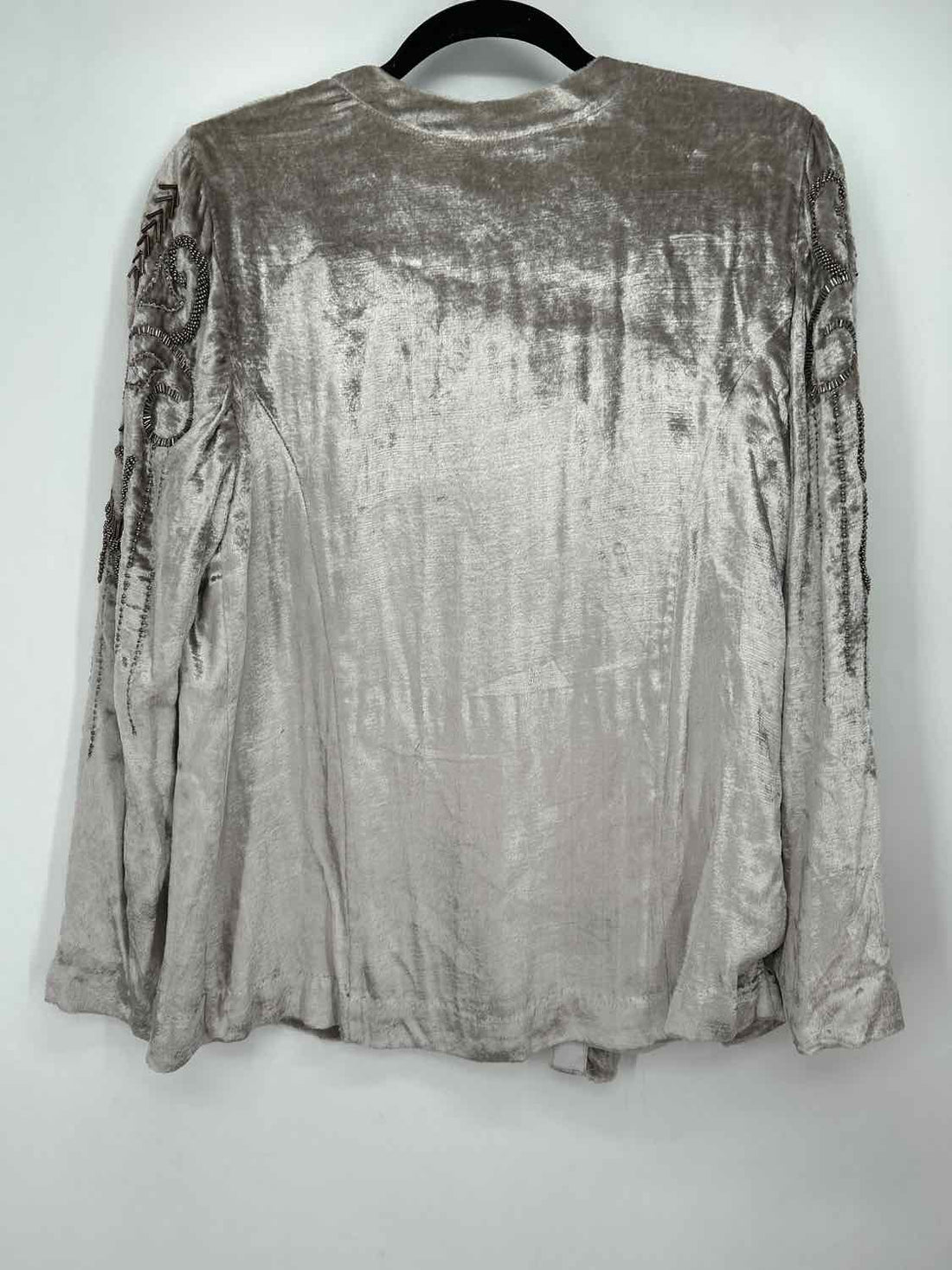 Chicos 0(S) Gray Velvet Holiday
