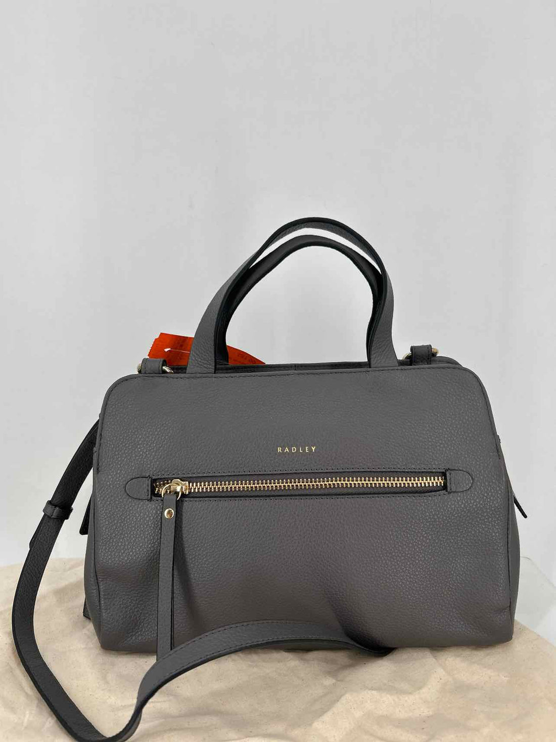 Radley London Gray Leather Pre Owned Satchel