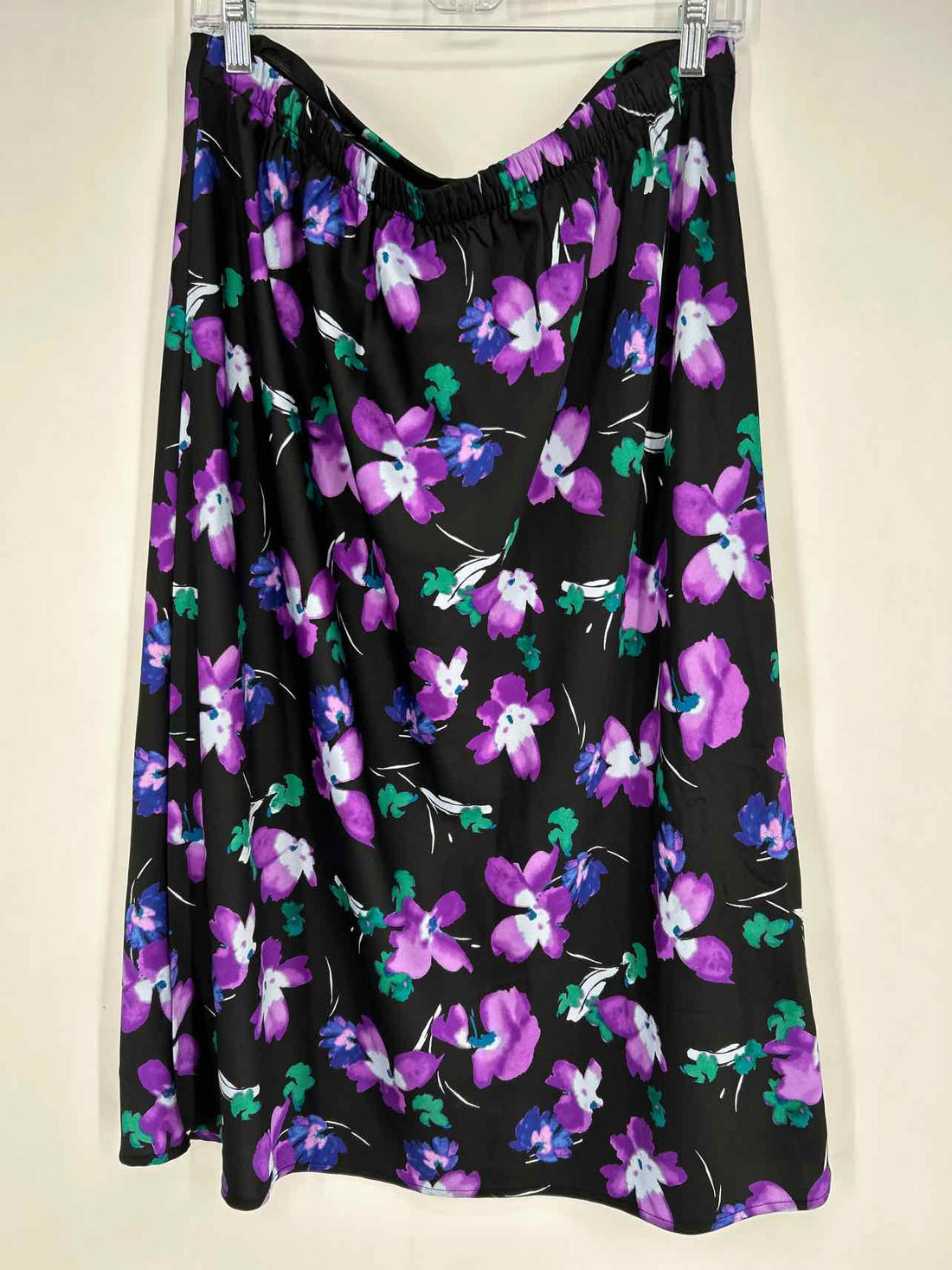 J Crew Size L Black Floral Skirts