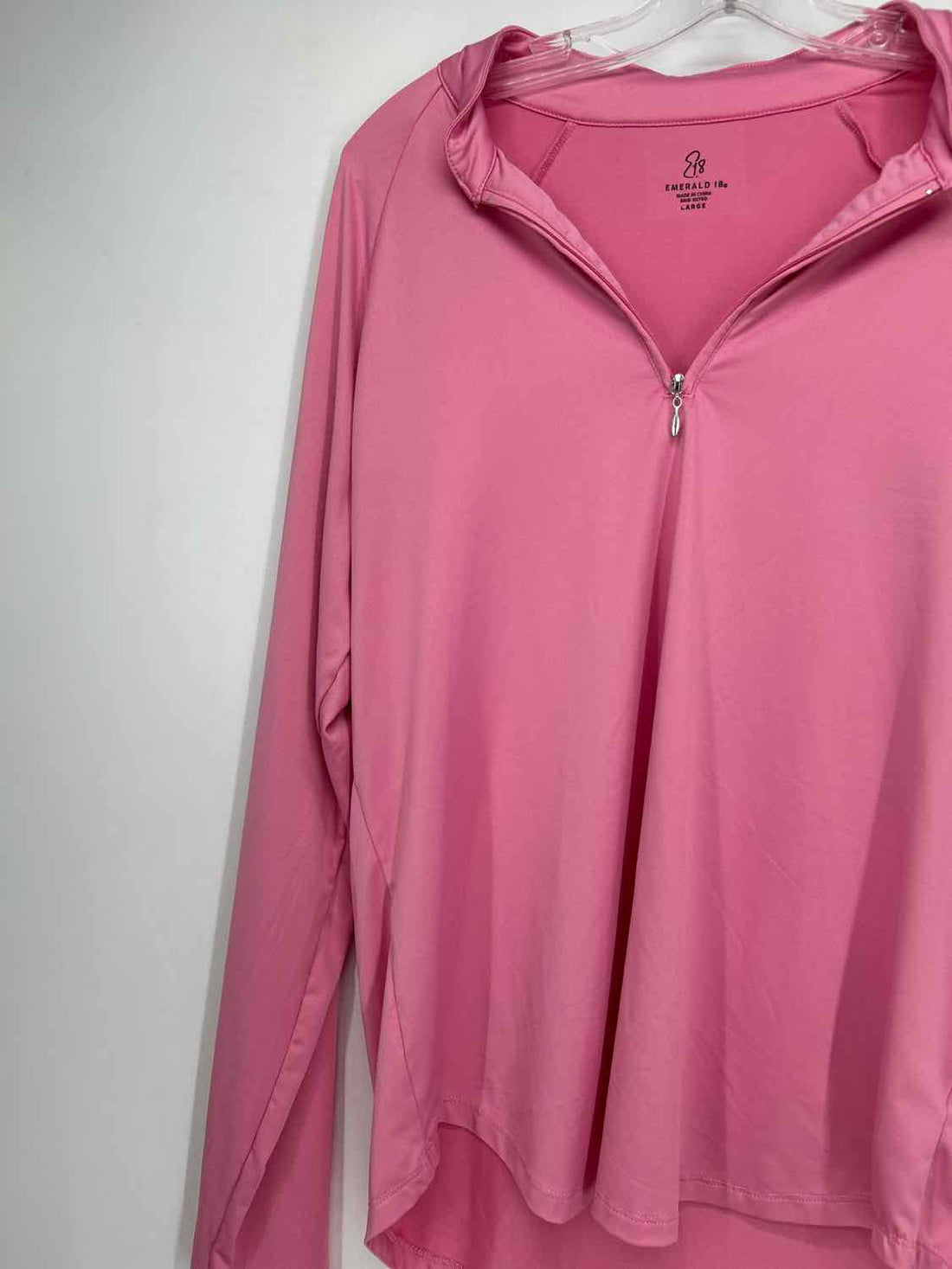 Emerald 18 Size L Pink Active Tops Long Sleeve