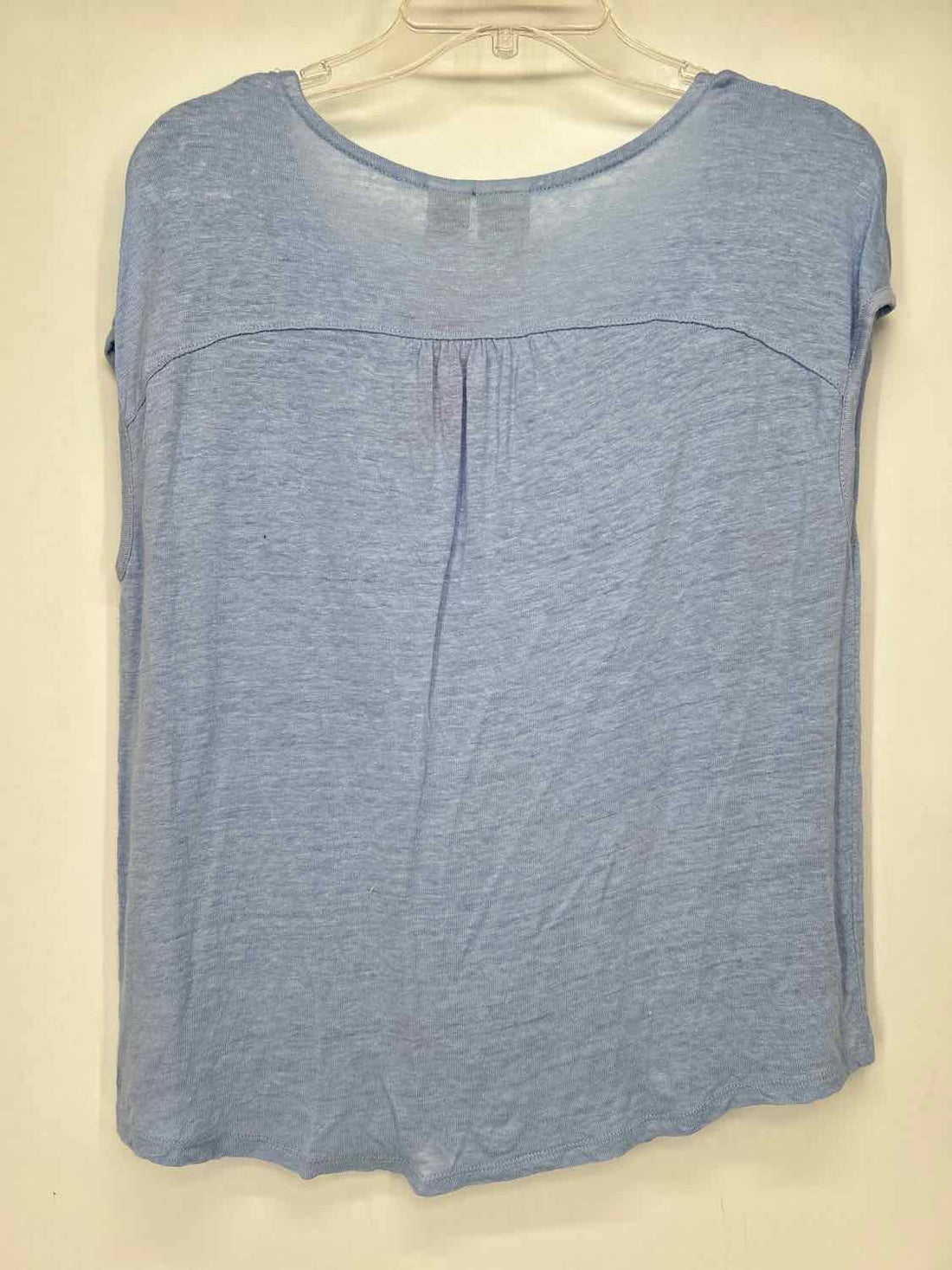 Joie Size M Light Blue Linen Short Sleeve