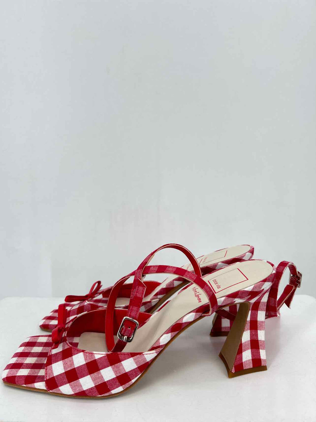 Dolce Vita Women Size 9 Red Gingham Heels