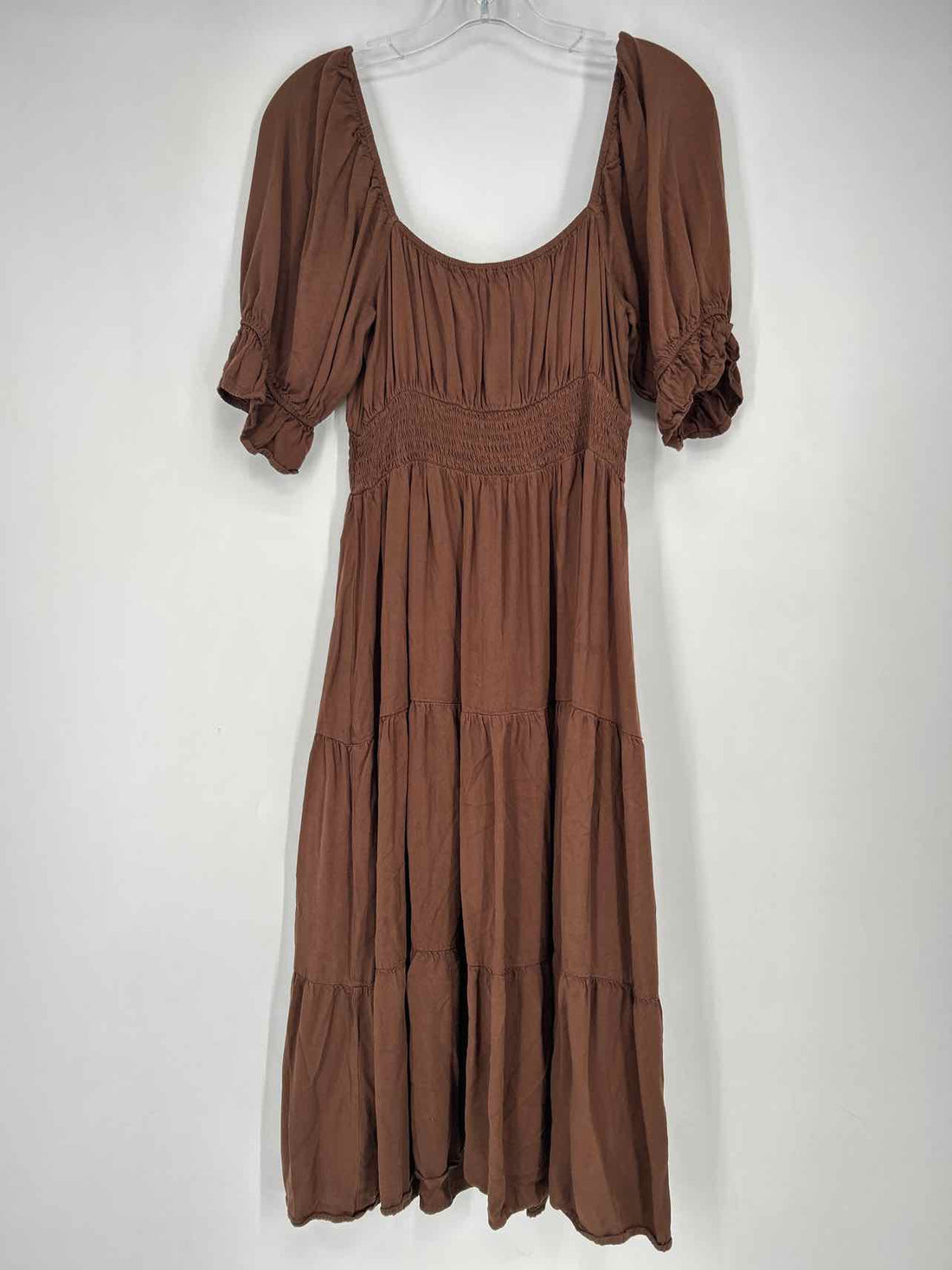 Gilli Size M Brown Short Sleeve Dress