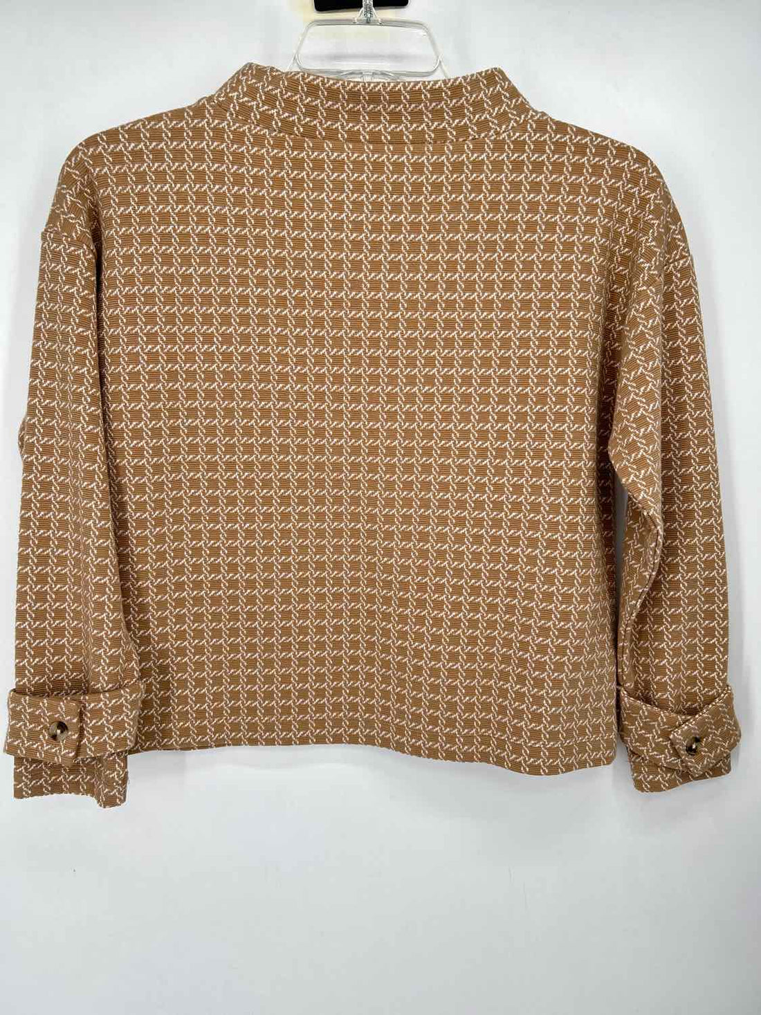 Ann Taylor Size XS Tan & White Sweater