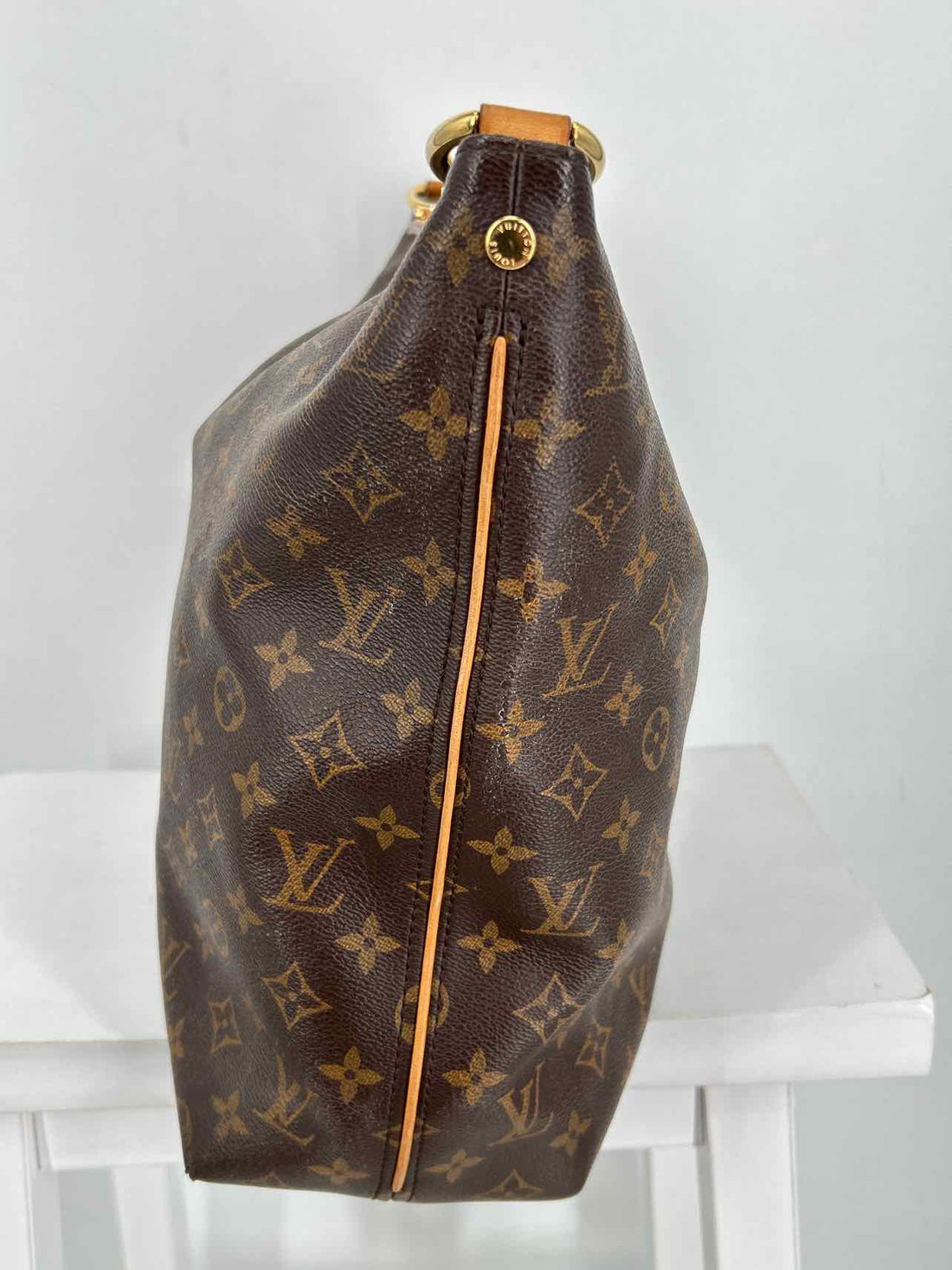 Louis Vuitton Sully MM Monogram Coated Canvas Pre Owned LUXURY