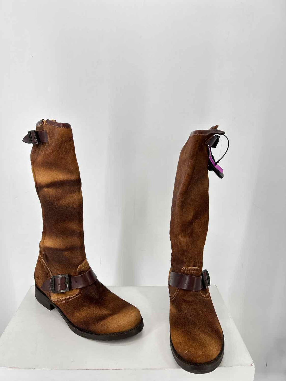 Frye Women Size 8 Brown Calf Hair Knee-High Boot