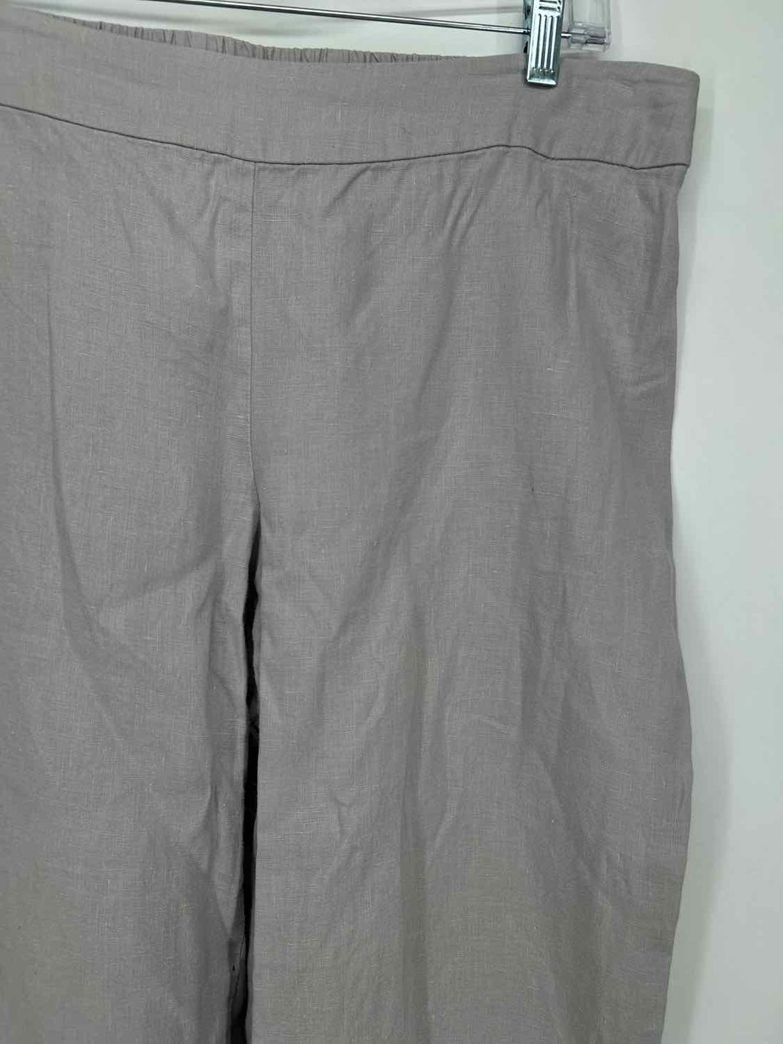 Eileen Fisher Size M Gray Linen Pants