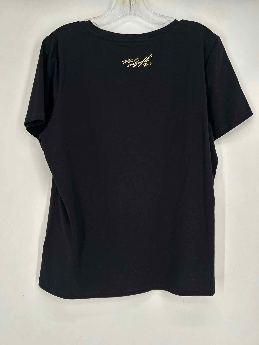Karl Lagerfeld Size L Black Short Sleeve
