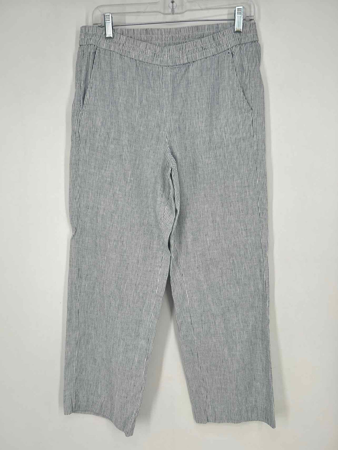 Talbots Size 10P White Striped Pants
