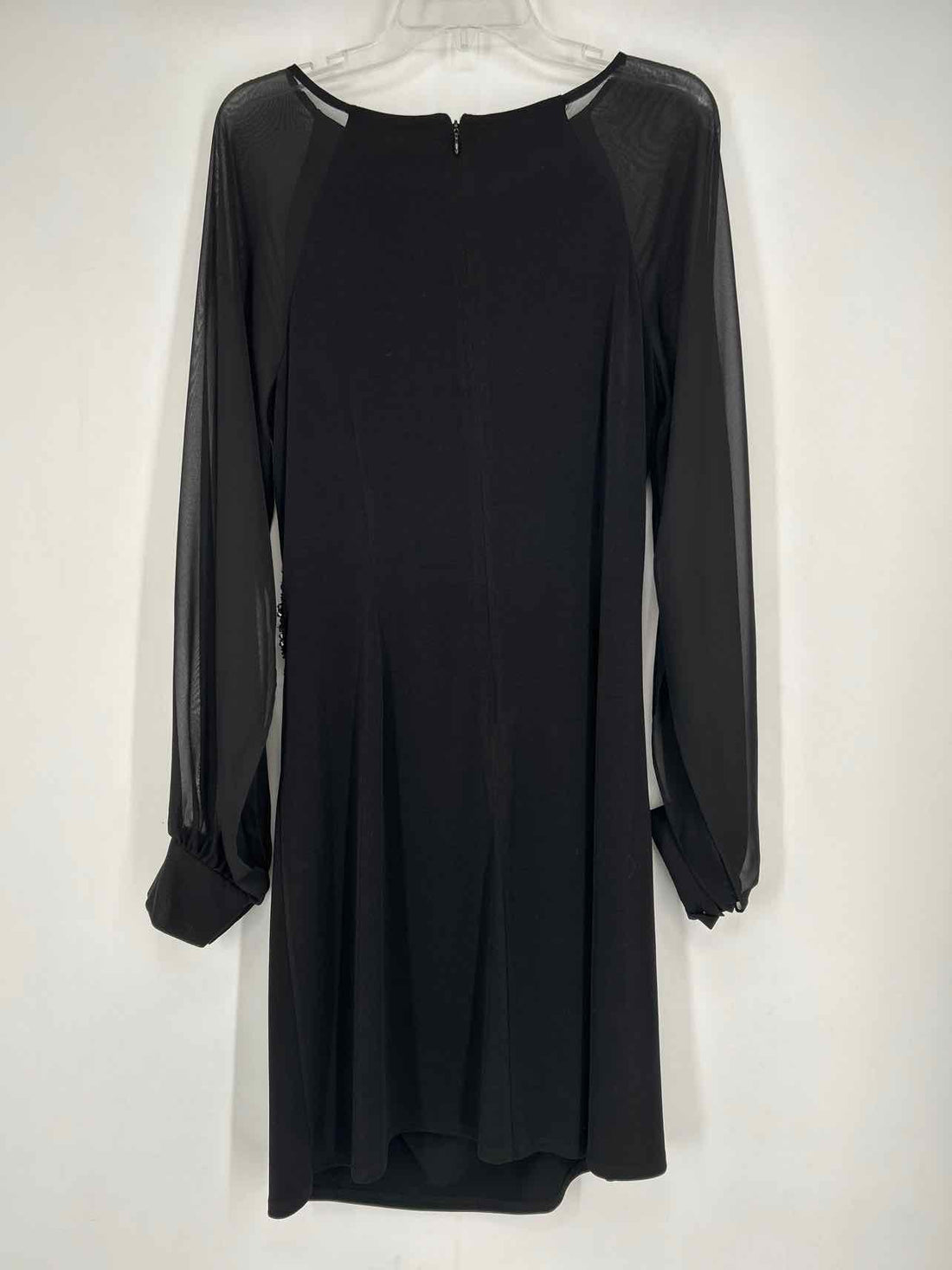 Eliza J Size 14 Black Long Sleeve Dress