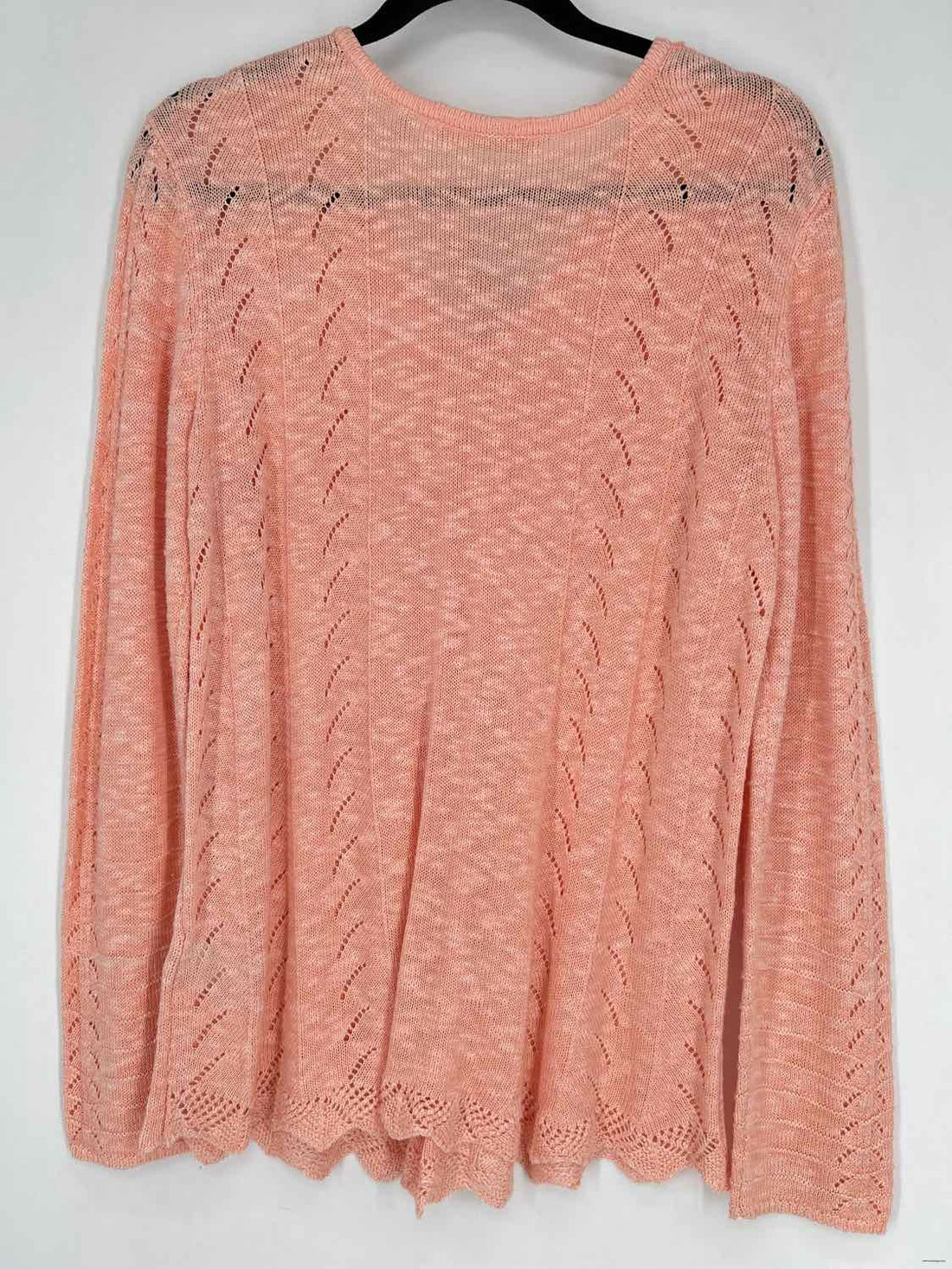 Soft Surroundings Size L Peach Sweater