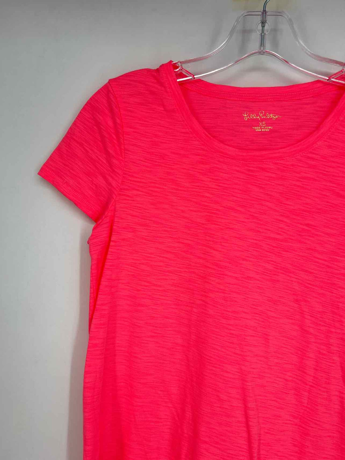 Lilly Pulitzer XS Neon Pink Short Sleeve Lilly Pulitzer Top
