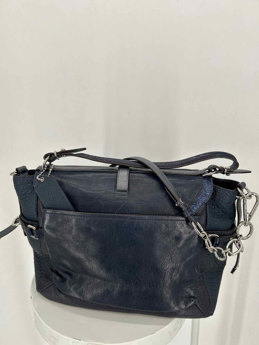 Coach Navy Satchel