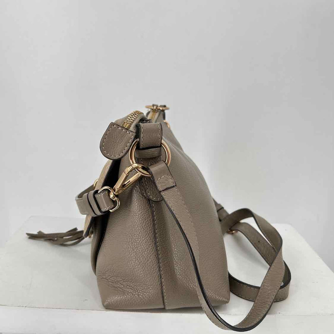 See By Chloe Taupe Genuine Leather Pre Owned Satchel