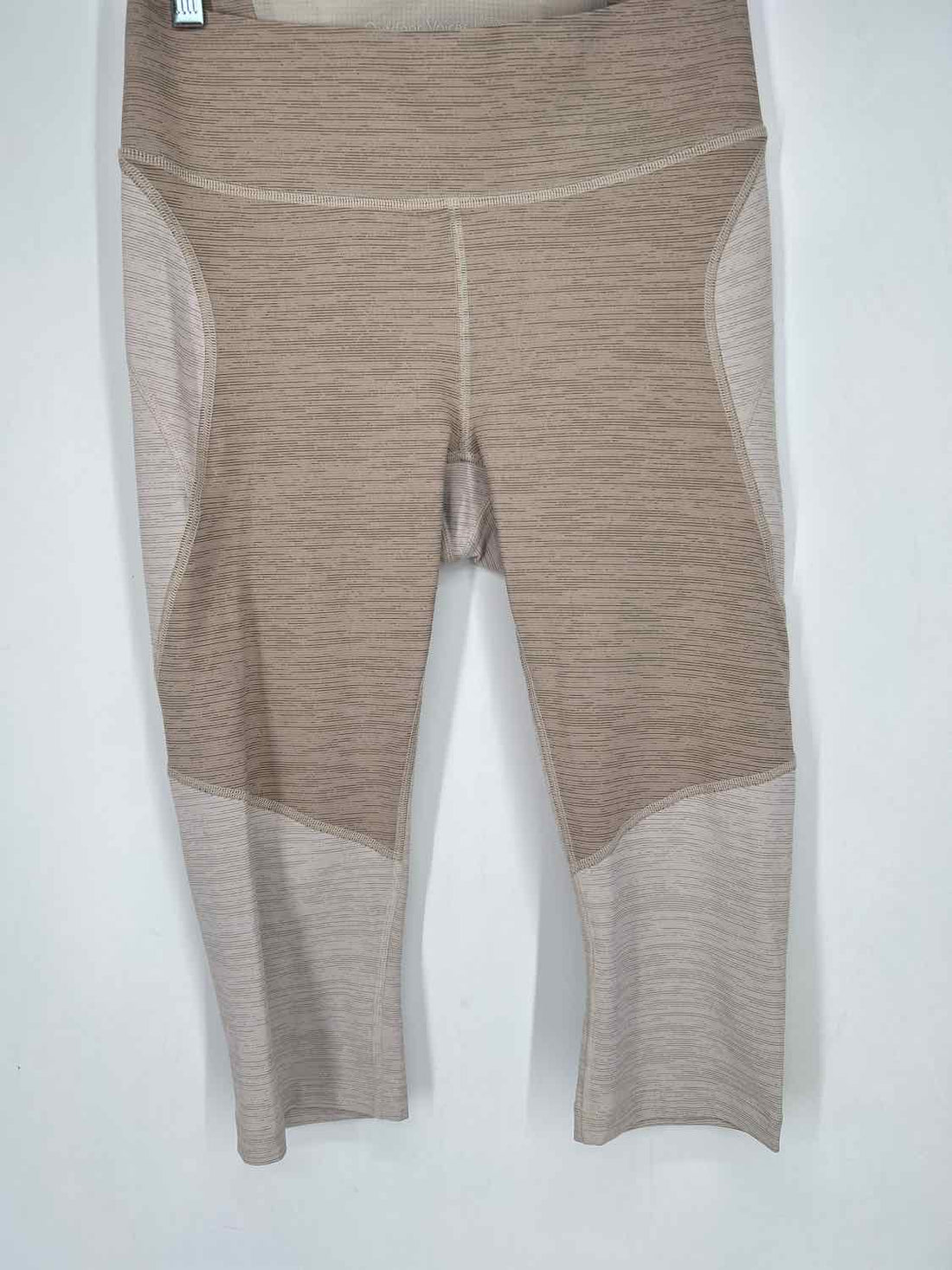 Outdoor Voices Size M Cream Colorblock Active Leggings