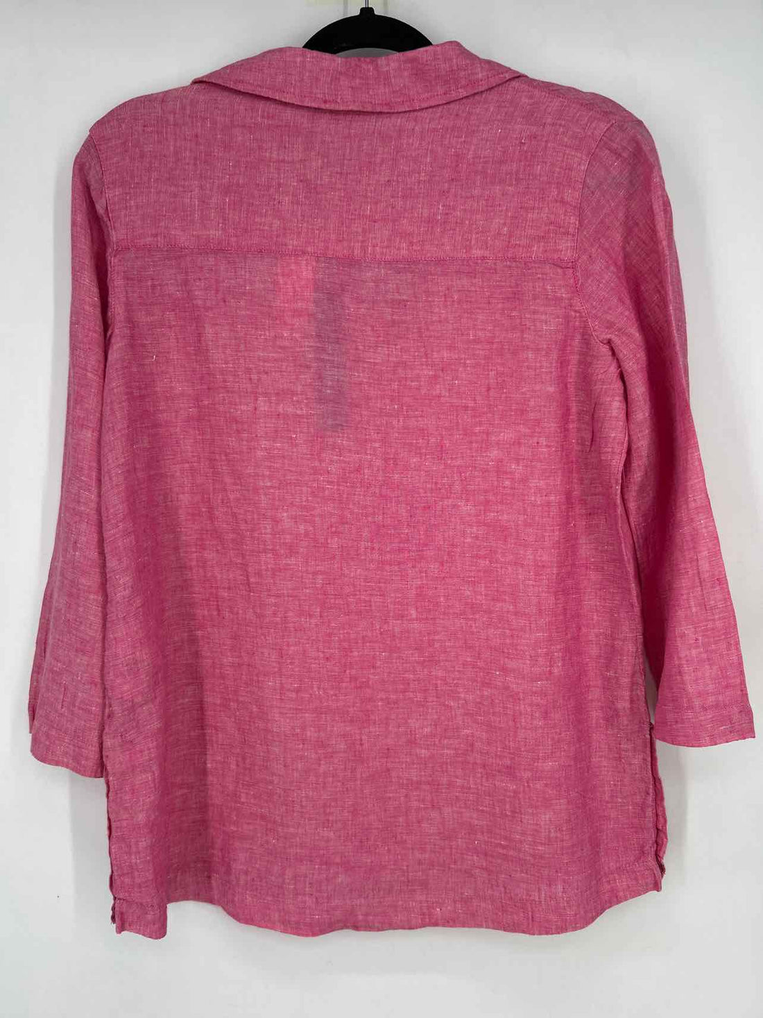 Tahari Size S Dark Pink Linen NWT Long Sleeve