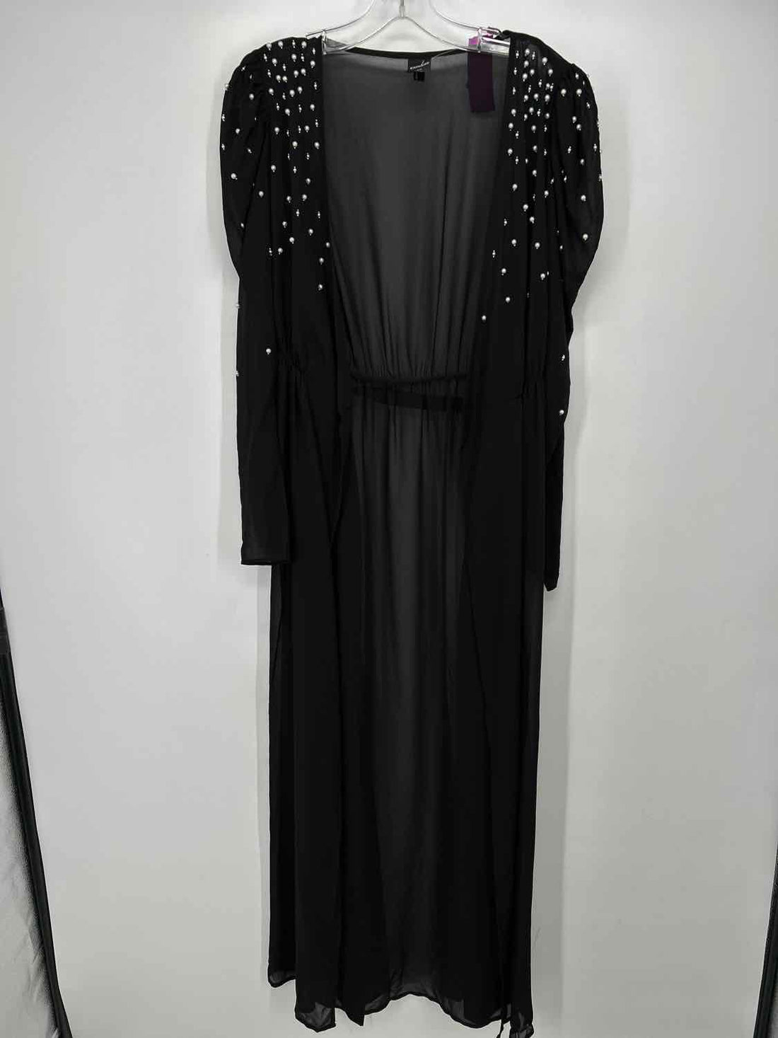 Express Size S/M Black Pearl Sheer Kimono
