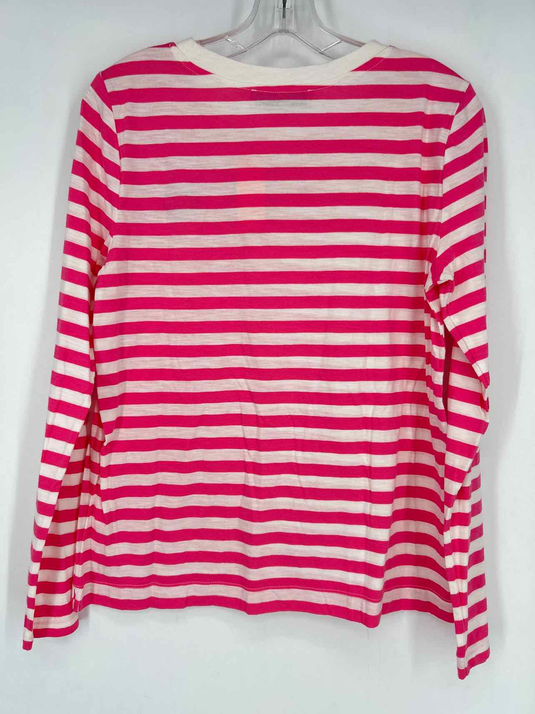 Loft Size M Pink & White Striped NWT Long Sleeve