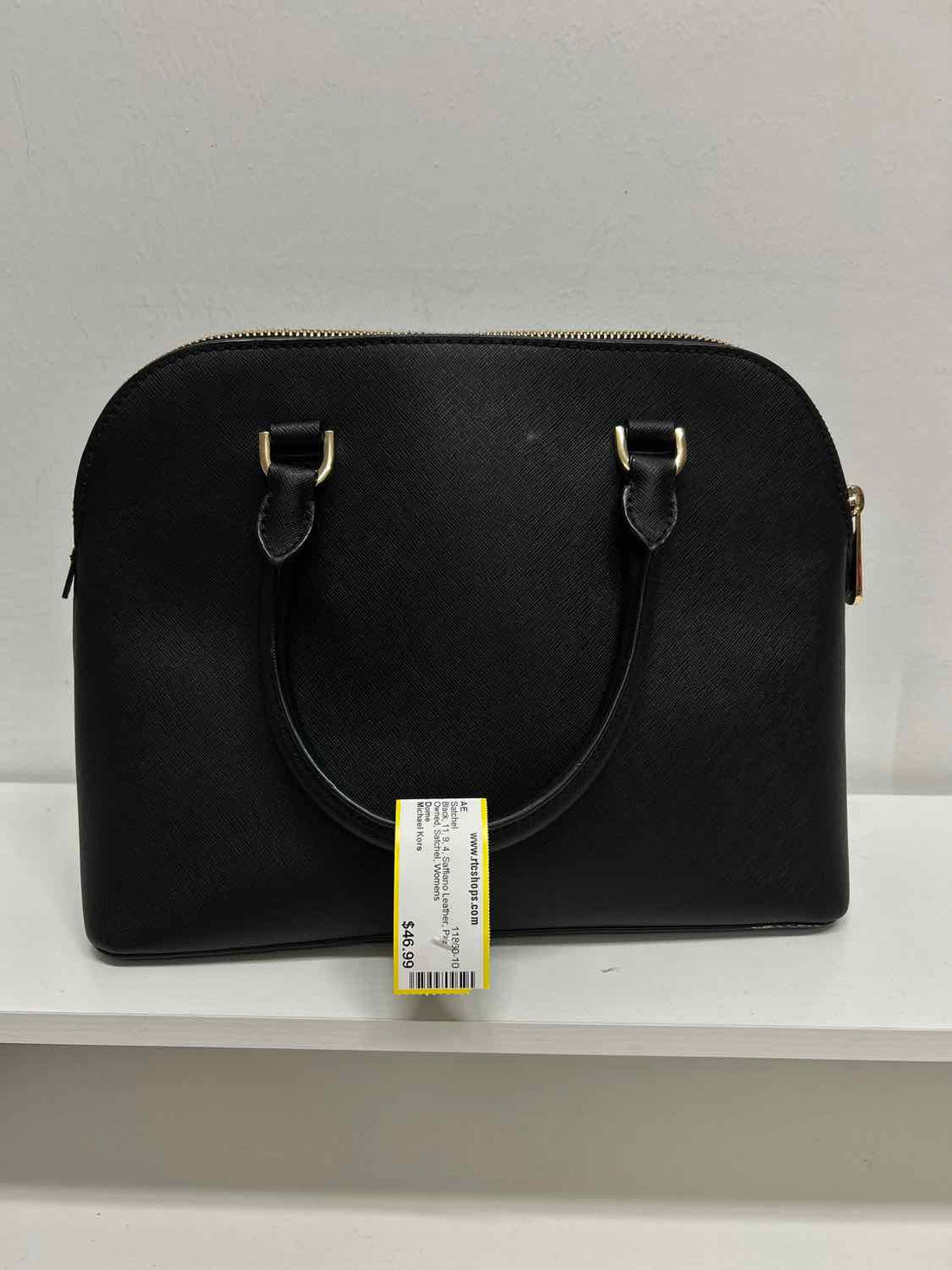 Michael Kors Black Saffiano Leather Pre Owned Satchel