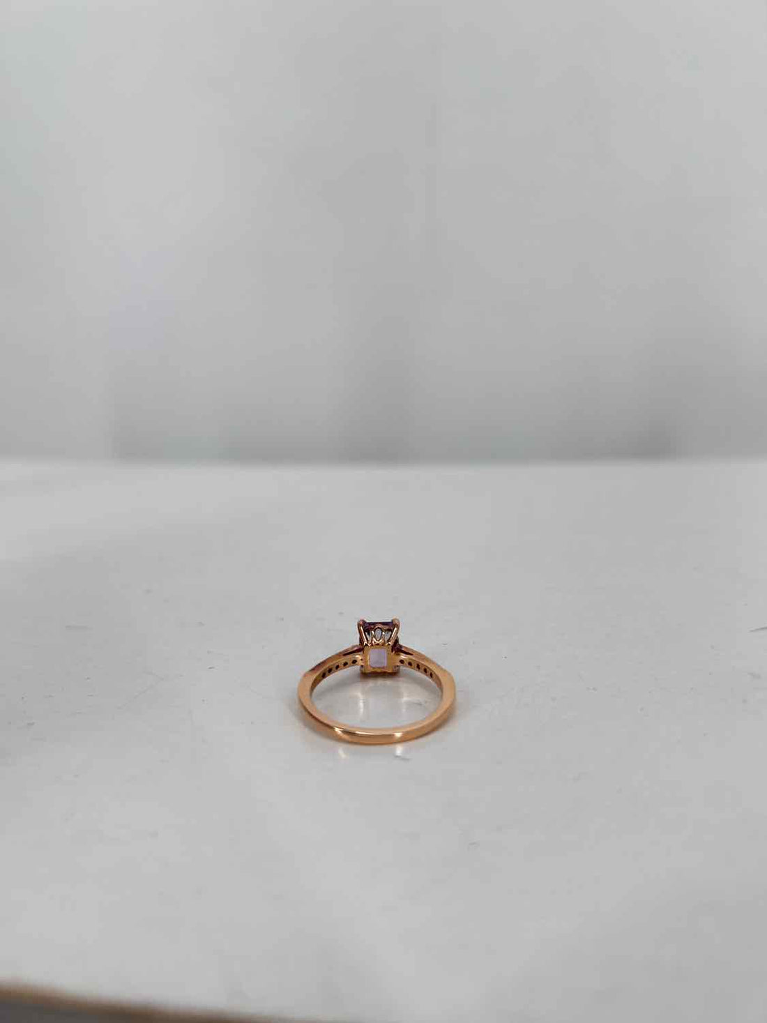 No Brand Name Size 6 925 Amethyst Rose Gold Ring