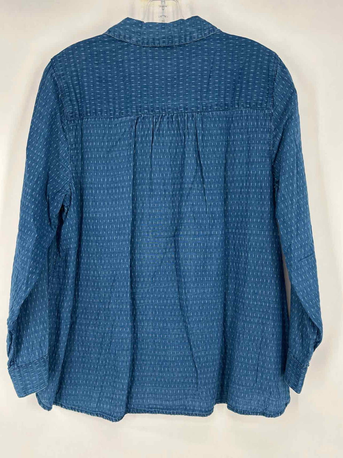 Pure Jill Size LP Chambray Print Long Sleeve