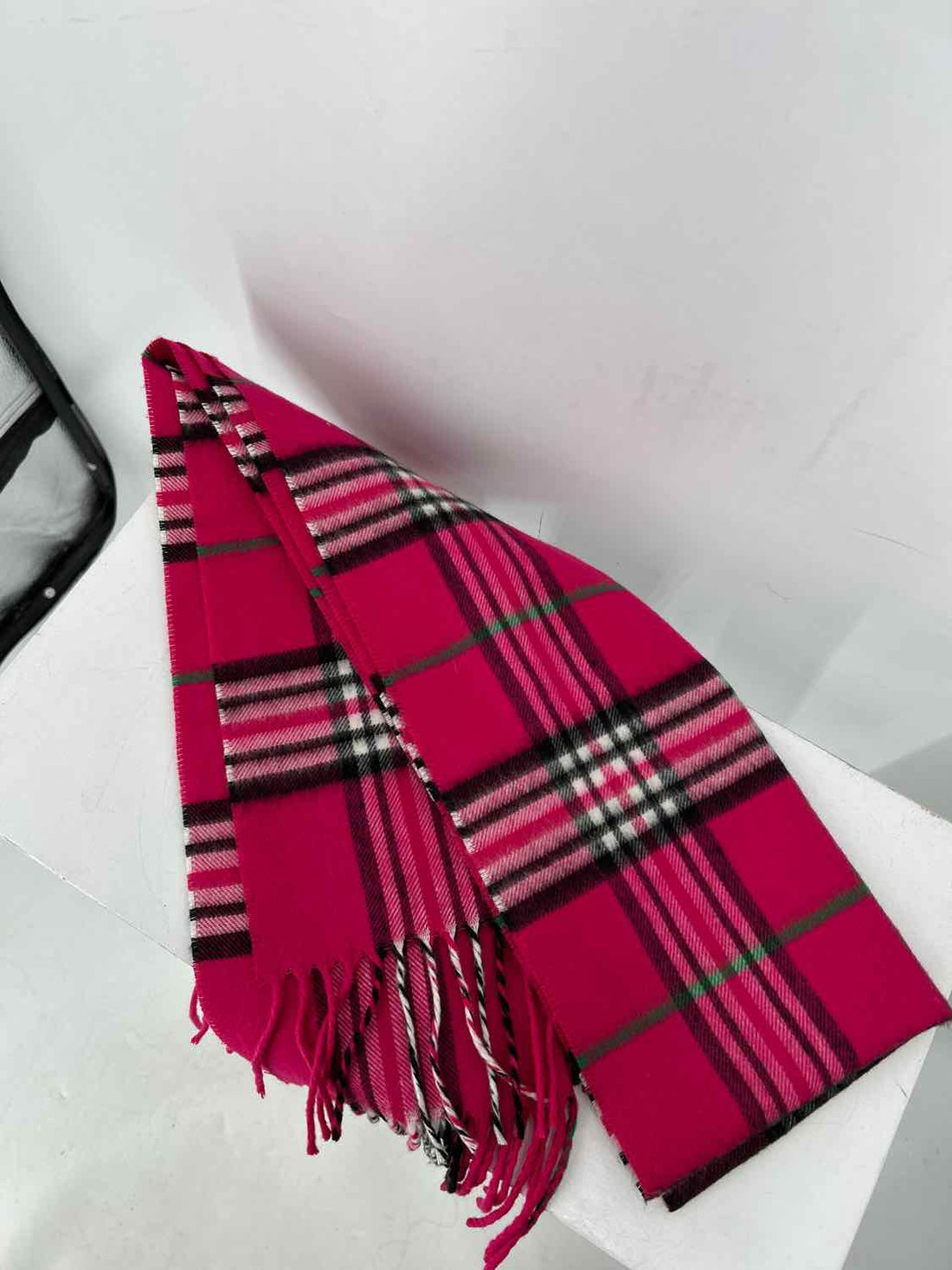 Preston & York Hot Pink Plaid Scarves