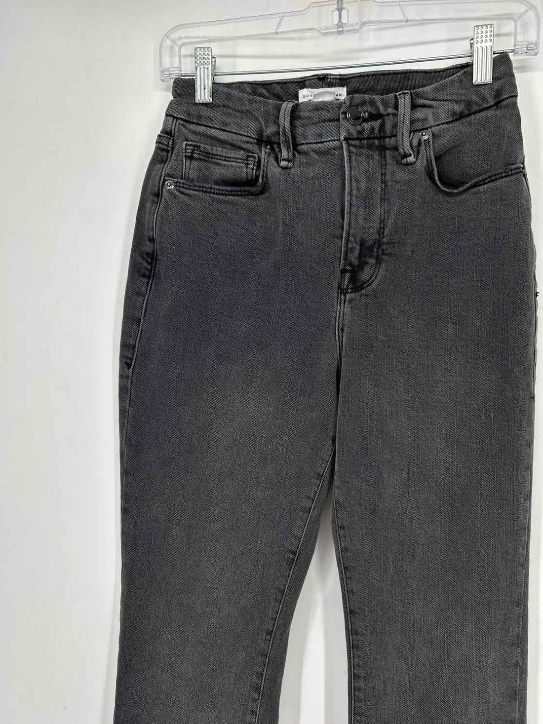 Good American Size 2 Charcoal Jeans