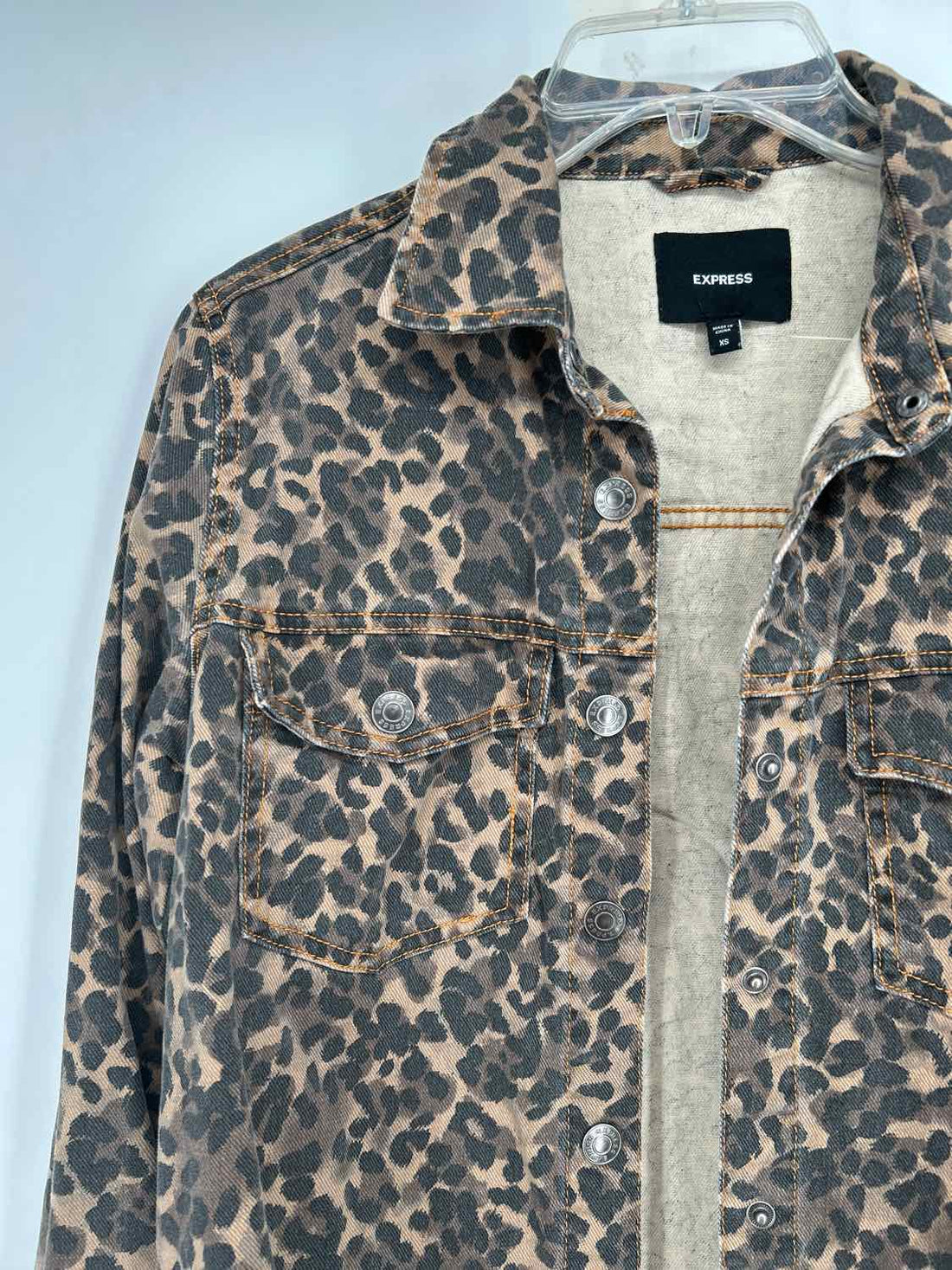 Express Size XS Leopard Jacket