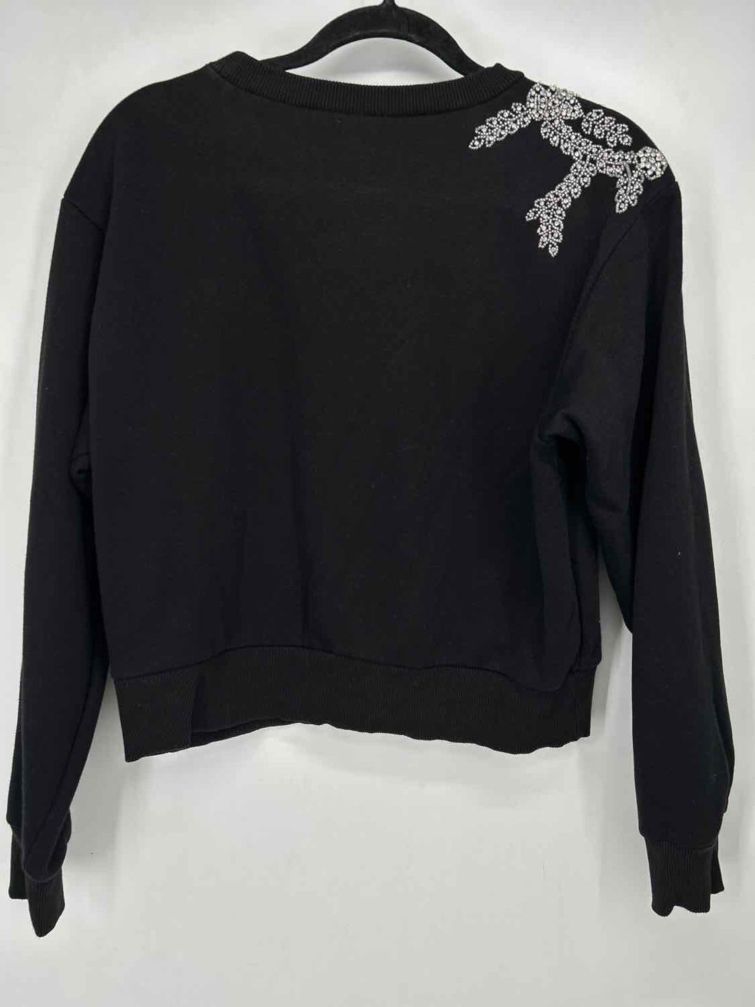 Cupcakes And Cashmere Size M Black Rhinestone Sweatshirt