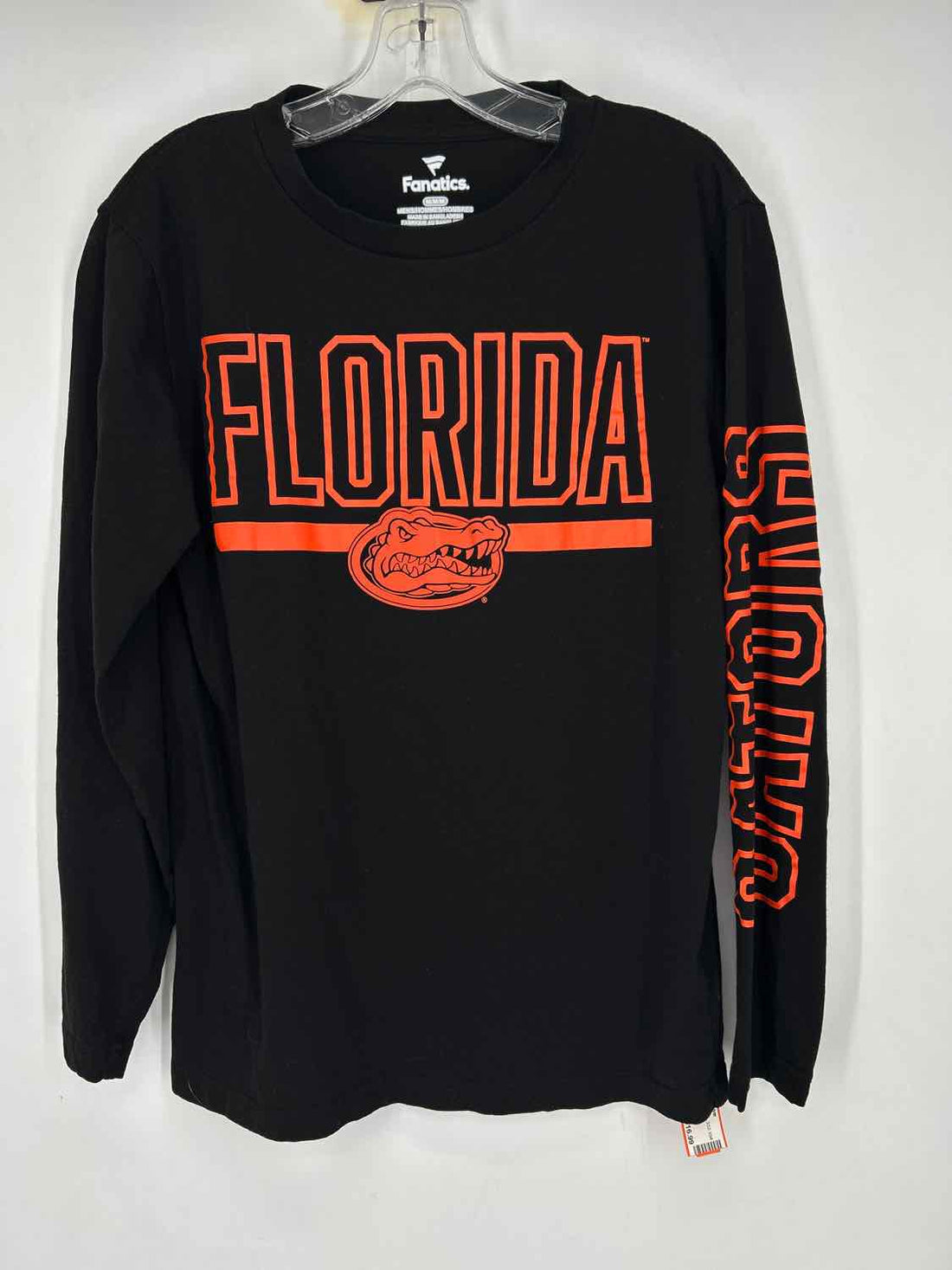 Fanatics Size M Black & Orange Long Sleeve Active Tops