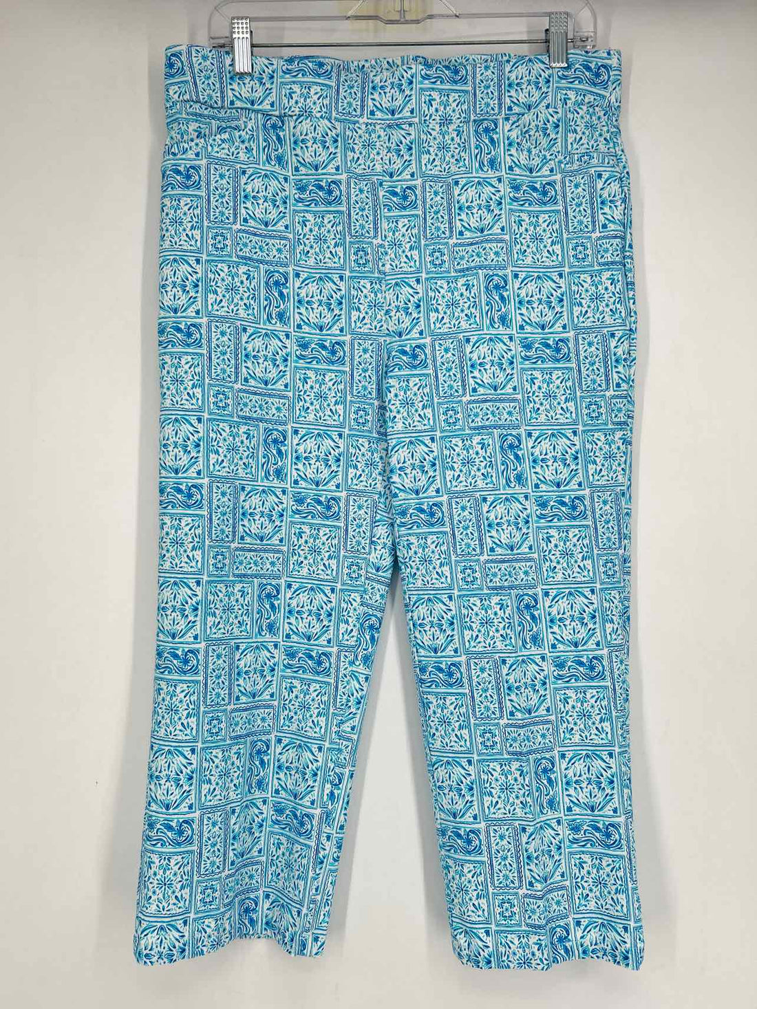 Stella Parker Size XL Blue & White Print Pants